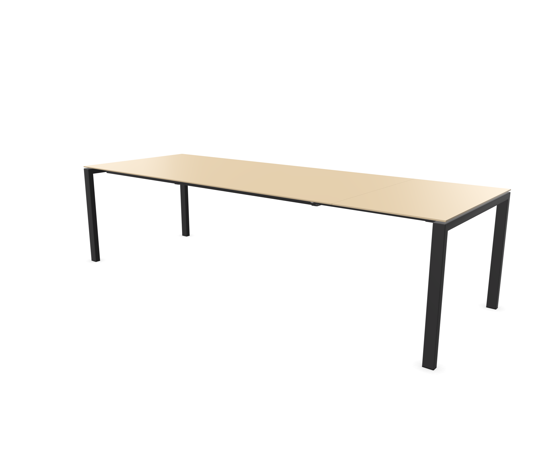 Lucerne pull-out table from Schaffner / Colour: pastel brown / Size: 220/280 x 100 cm