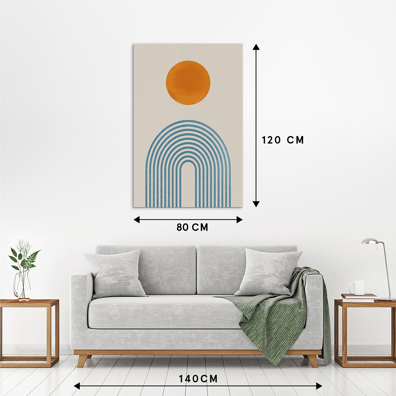 Canvas-Orange Dot-image LAND