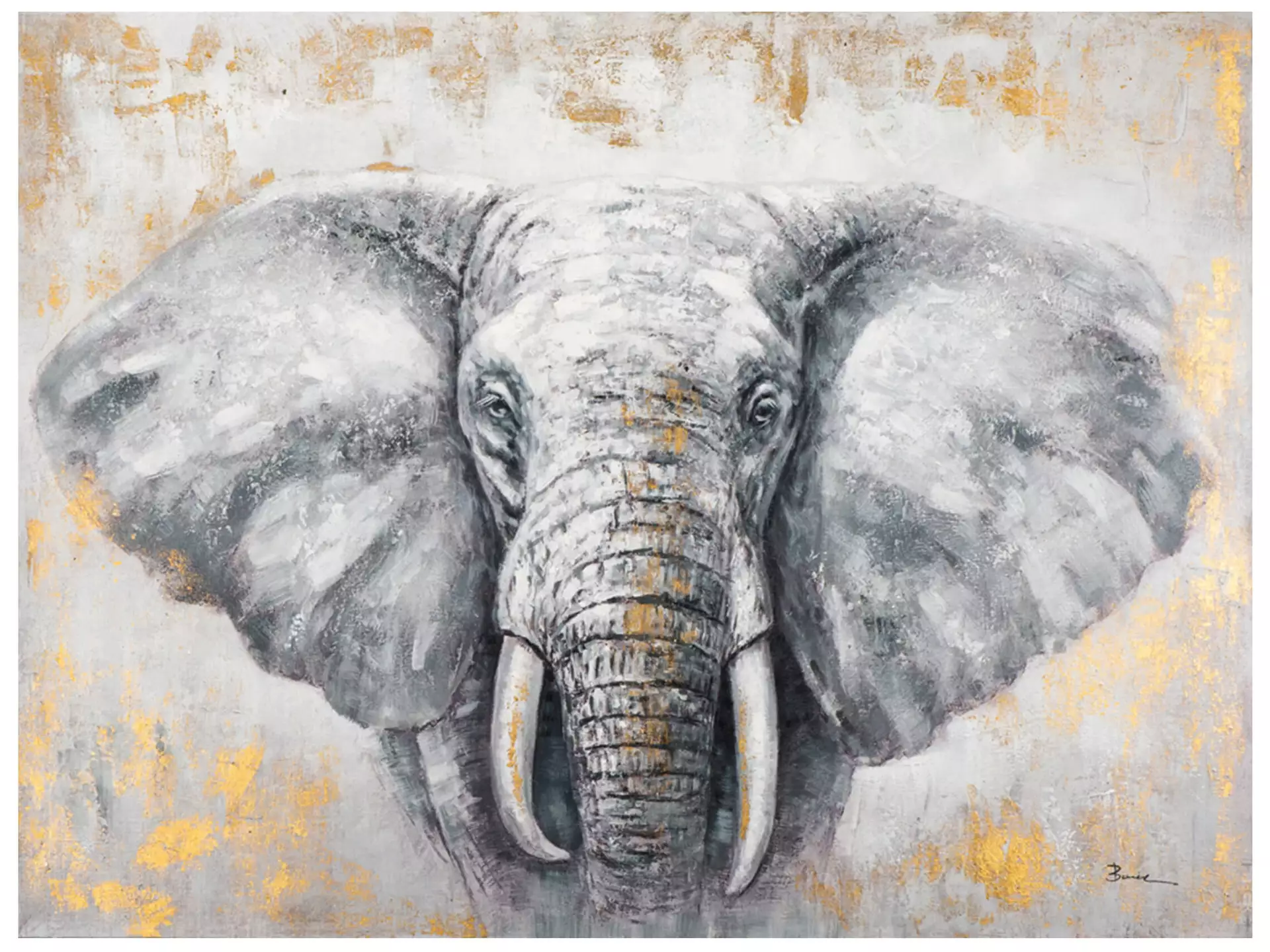 Bild Glücksbringer Elefant image LAND / Grösse: 120 x 90 cm