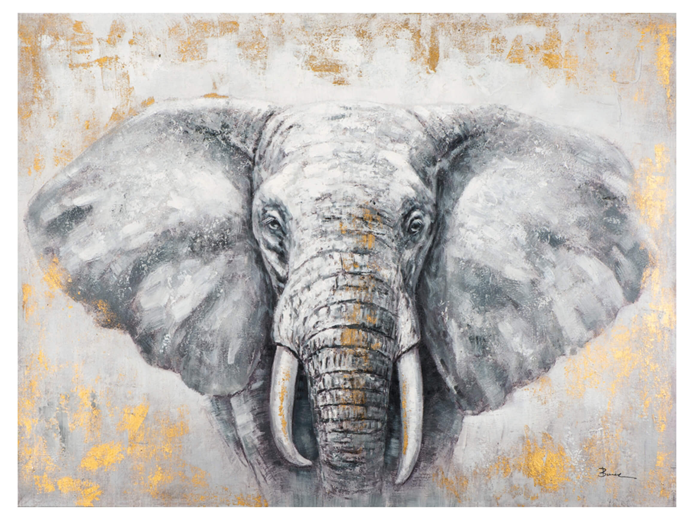 Bild Glücksbringer Elefant image LAND / Grösse: 120 x 90 cm