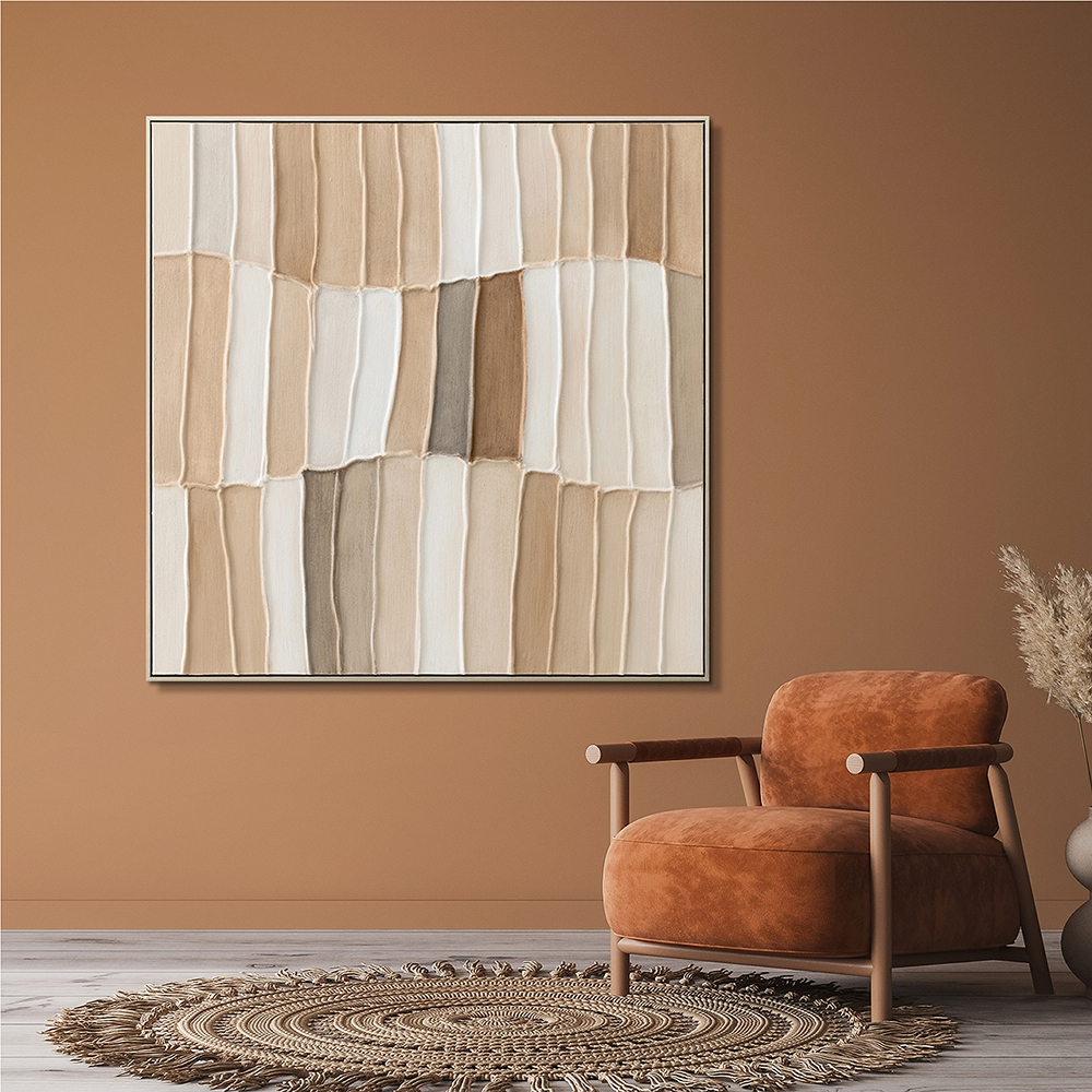 Gemälde-Wooden Patchwork-image LAND