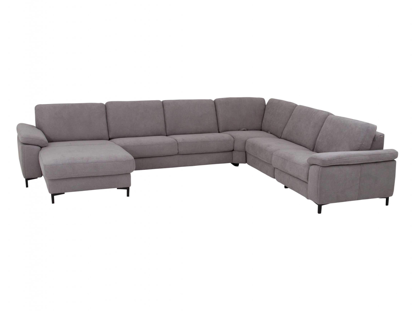 Polipol Shetland corner sofa / Colour: Silver / Cover material: Fabric