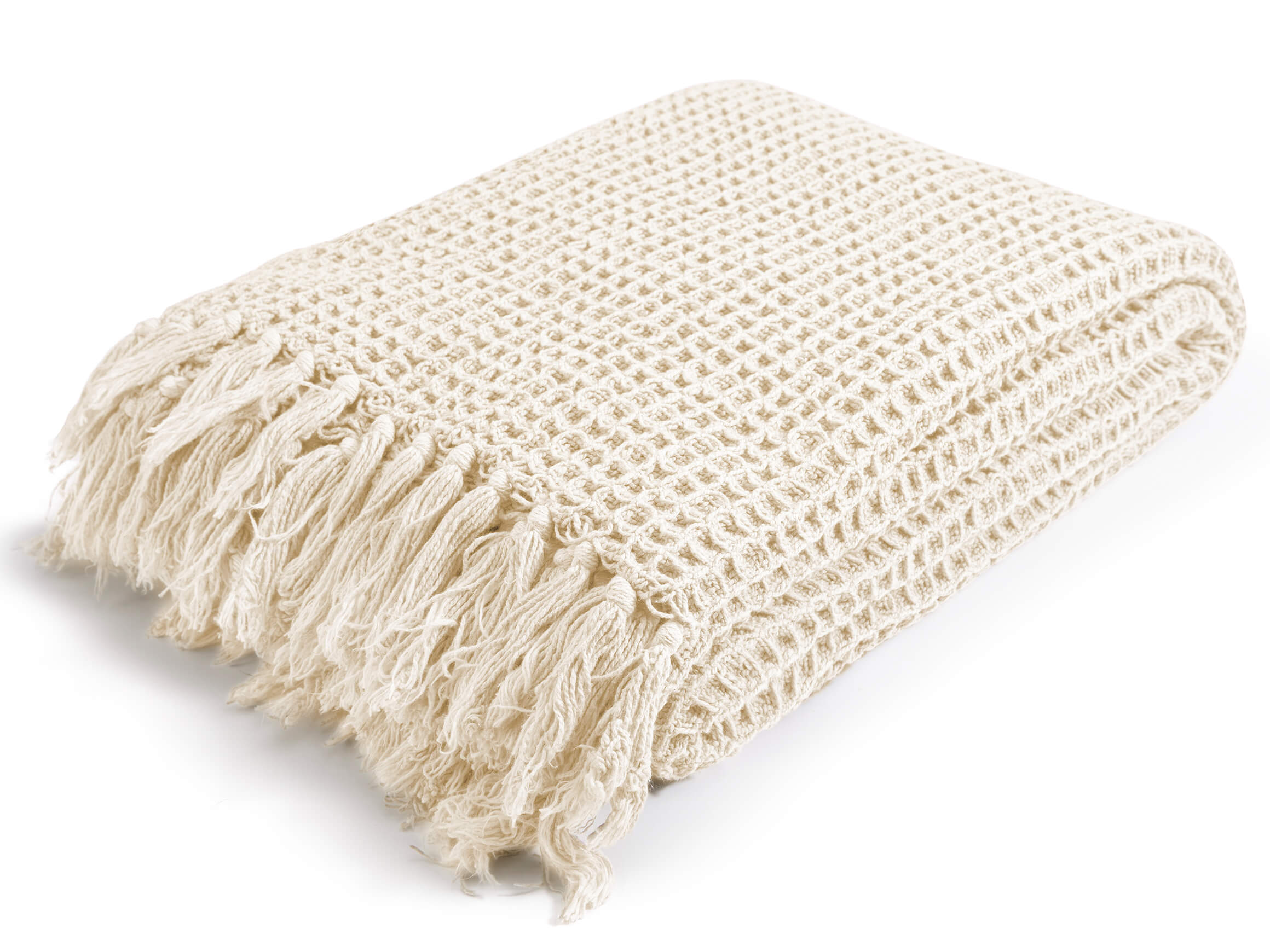 Plaid Waffle Elfenbein 130x170 cm Magma