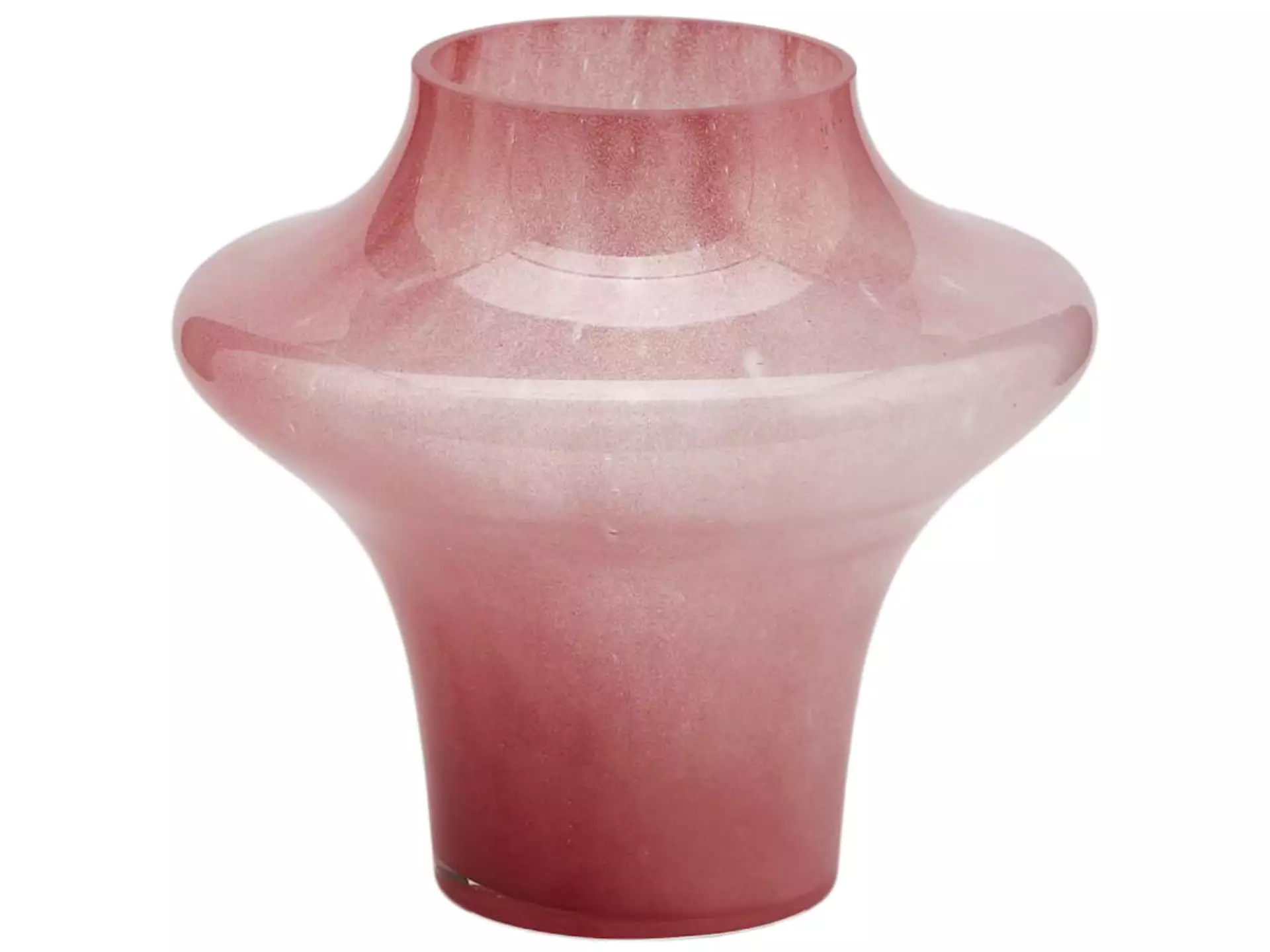Vase Glas Rosa H: 20 cm Edg / Farbe: Rosa