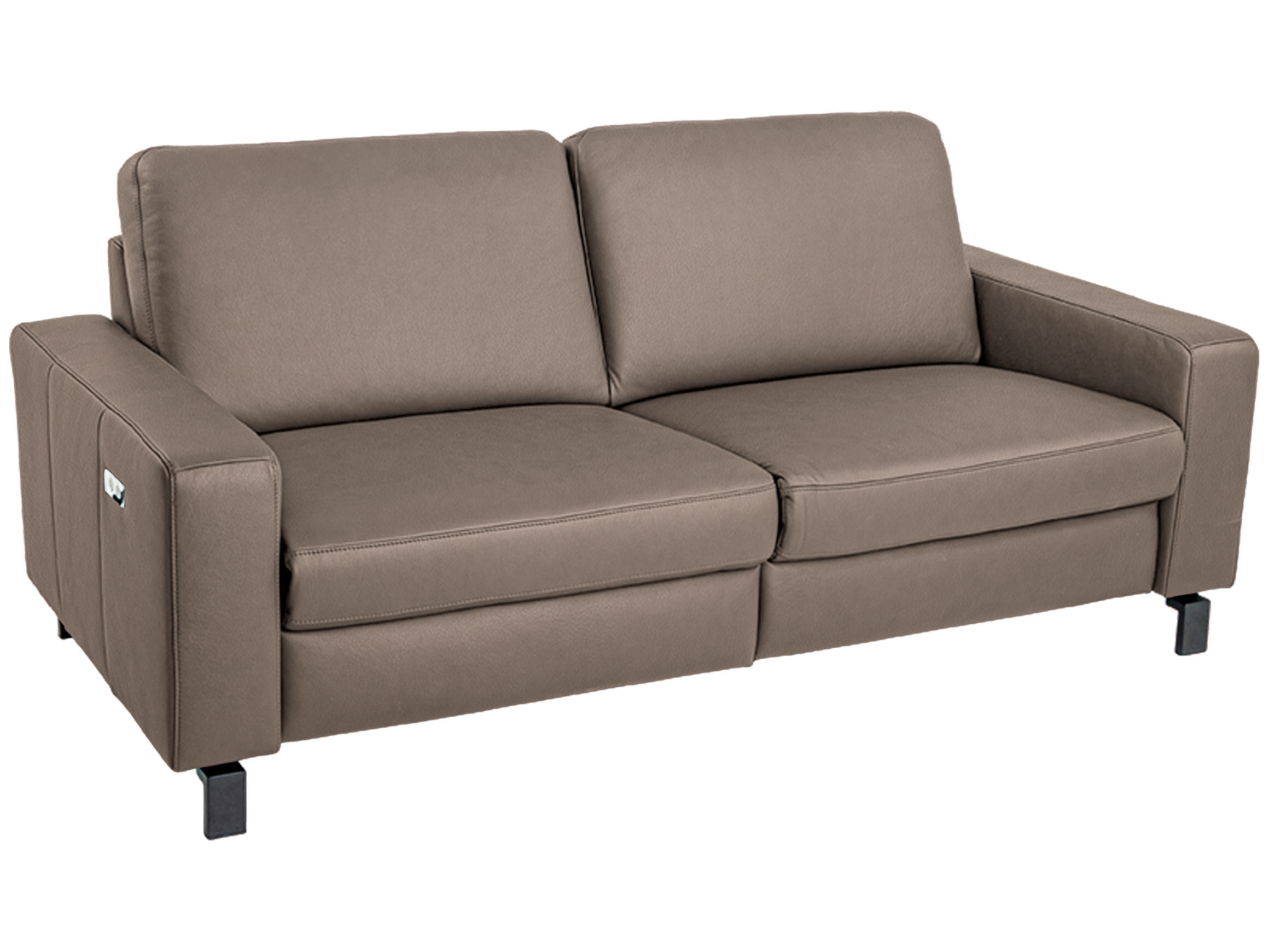 Sofa Cagliari Plus Basic Candy / Farbe: Asphalt / Material: Leder Basic