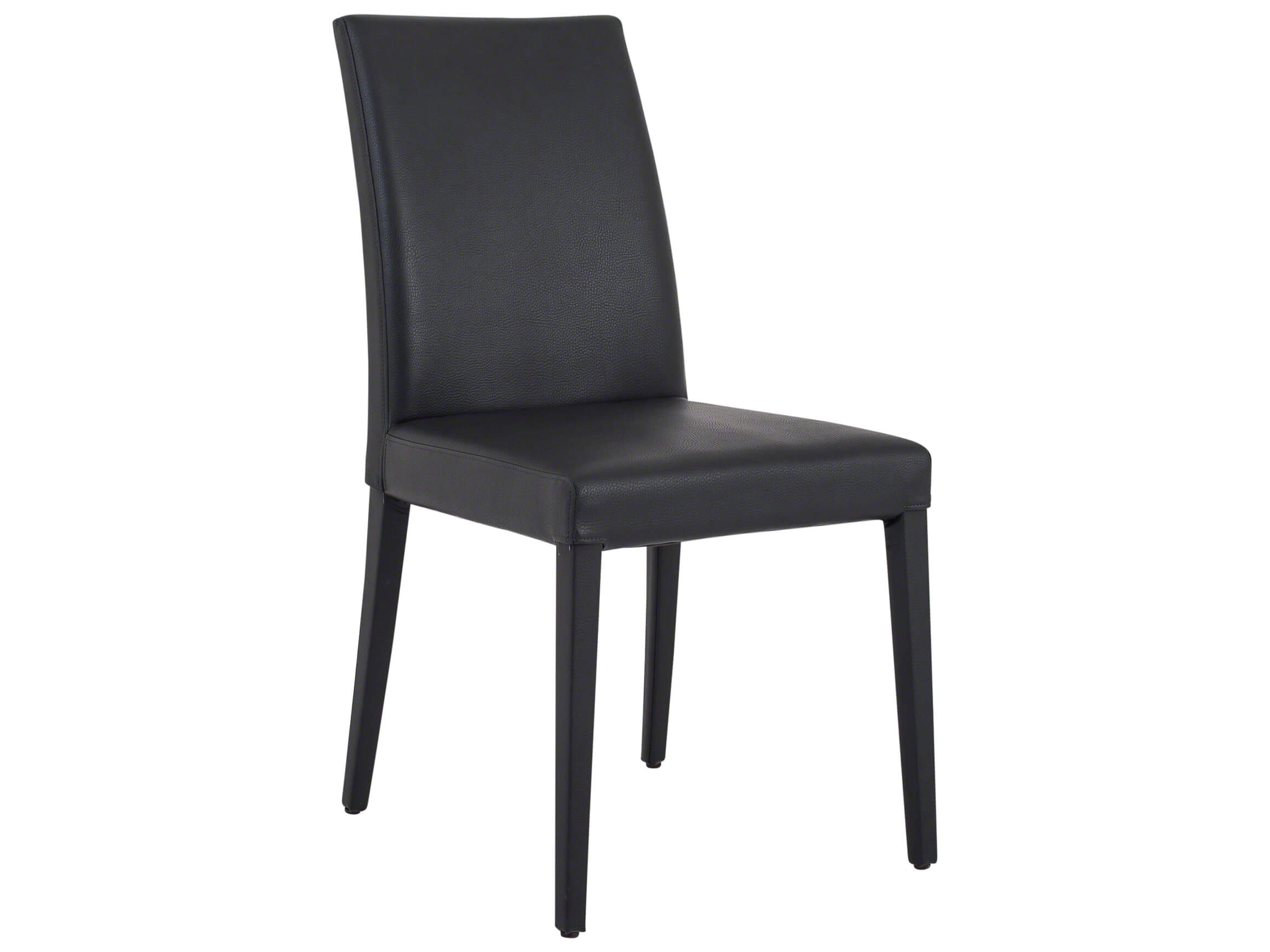 Salm chair, 4 legs, textile leather, anthracite, w 49 cm h 96 cm d 65 cm