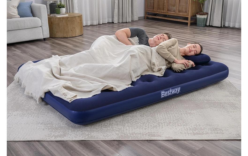 Luftbett Queen Blau, 203x152 cm – ideal als Gästebett