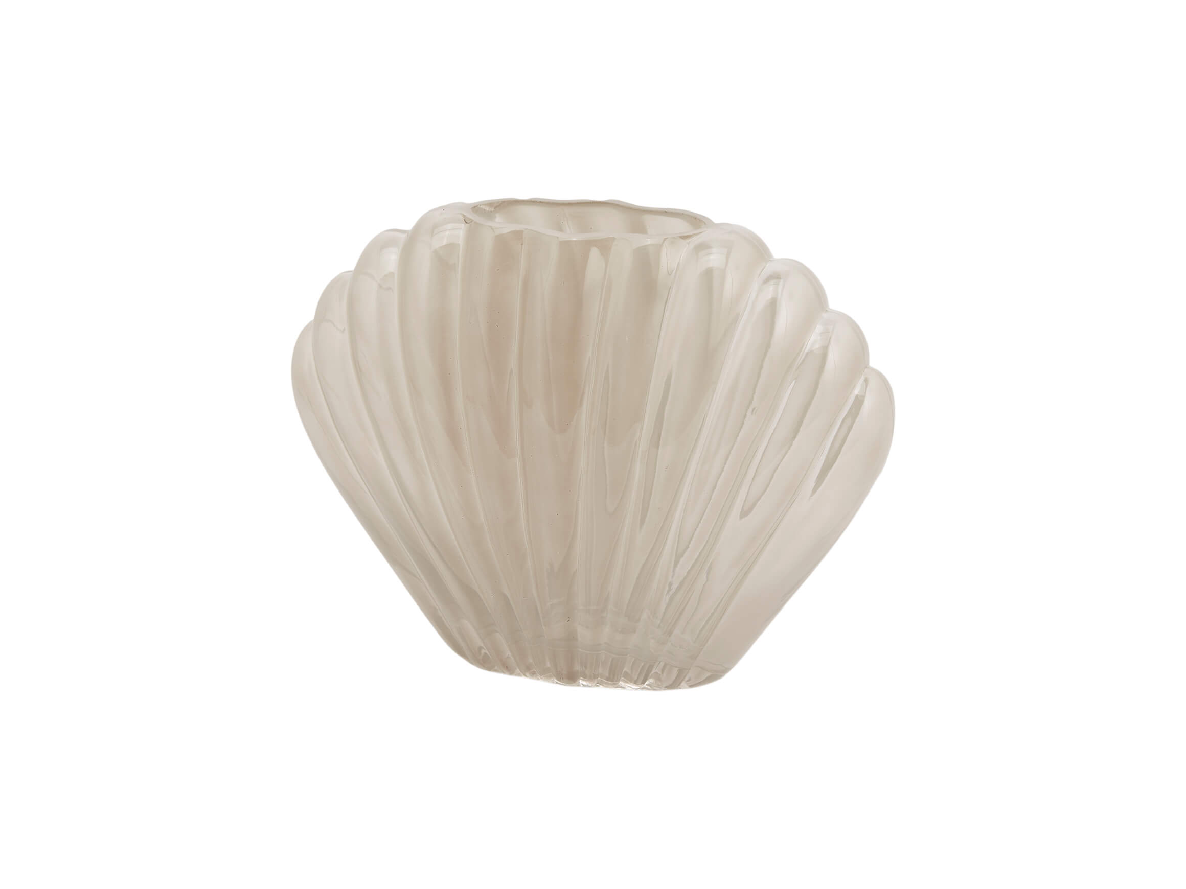 Vase Muschel Sand H: 18 cm Edg