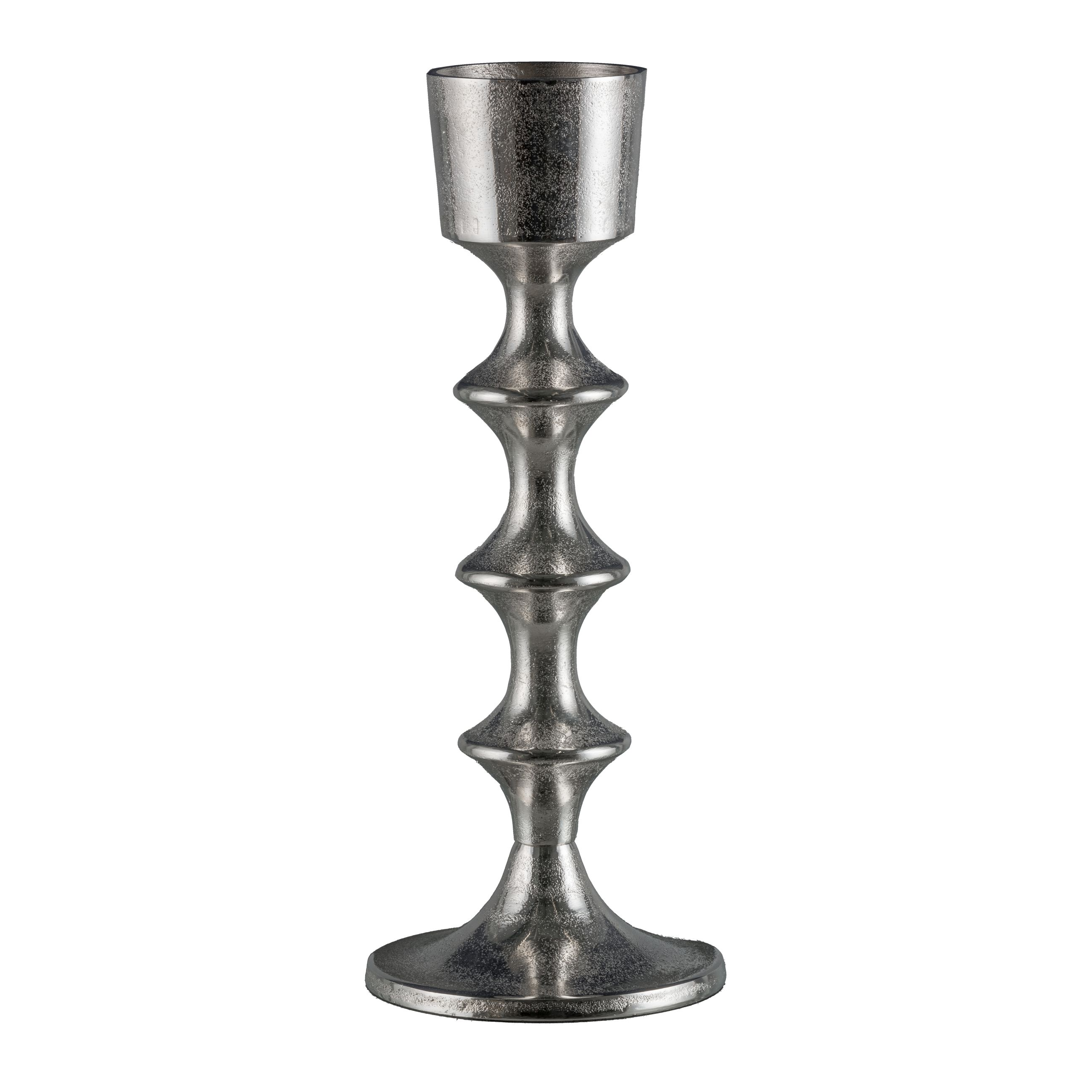 Gasper Kerzenständer Lupos, Silber H: 37 cm  | Schubiger Möbel
