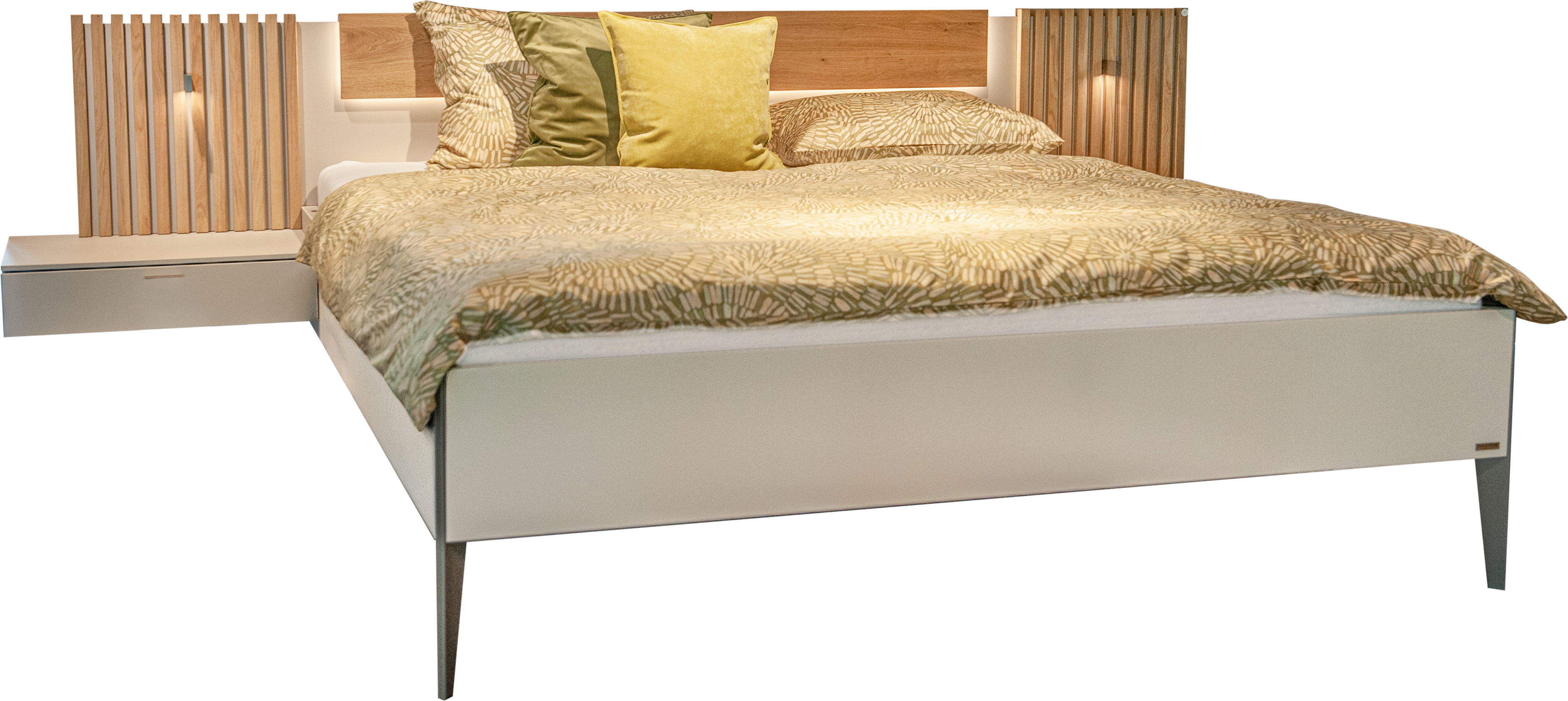 Bett Plose Thielemeyer / Farbe: Champagner,Holzfarbig