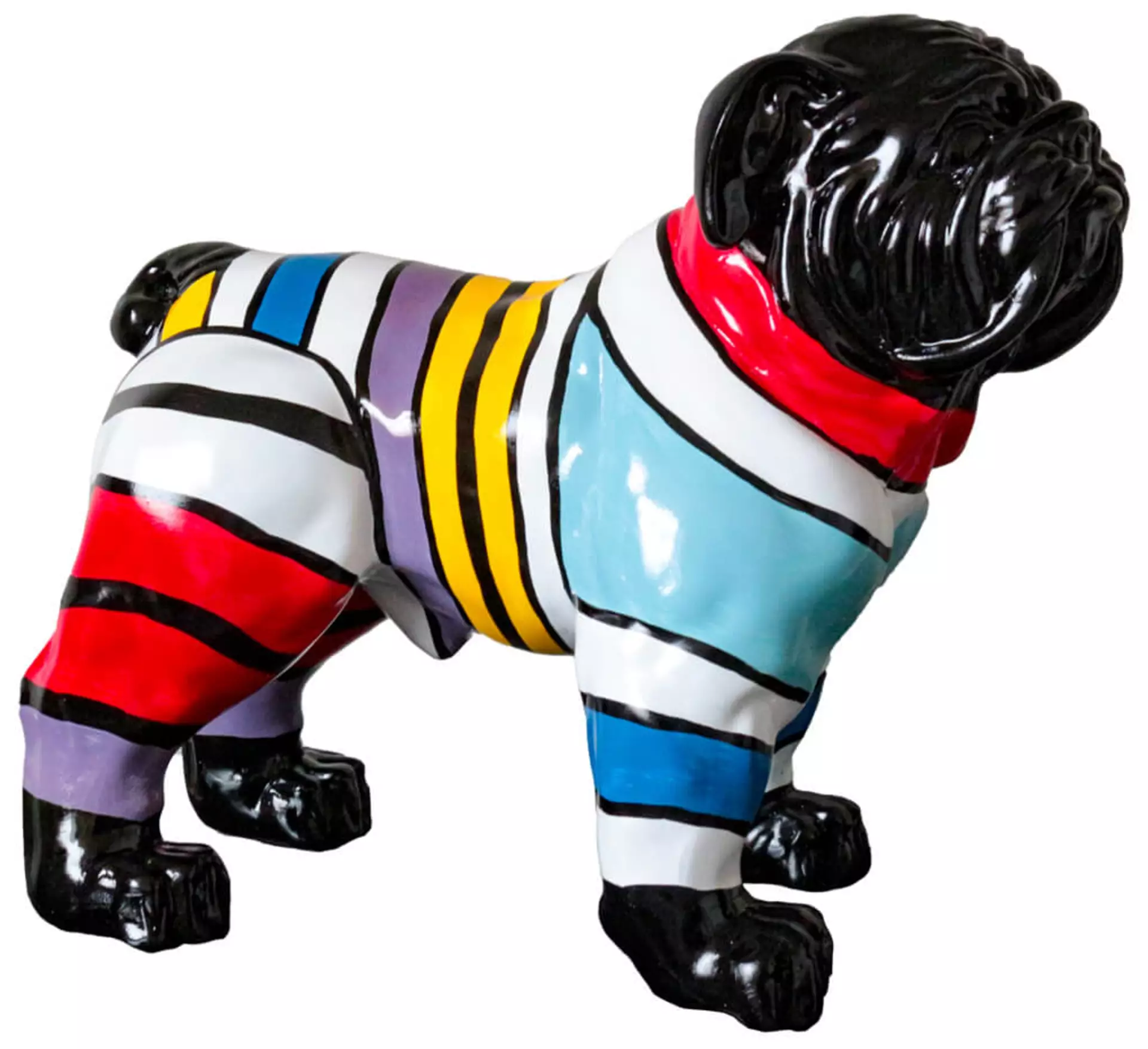 Skulptur Bulldogge mit Pulli image LAND