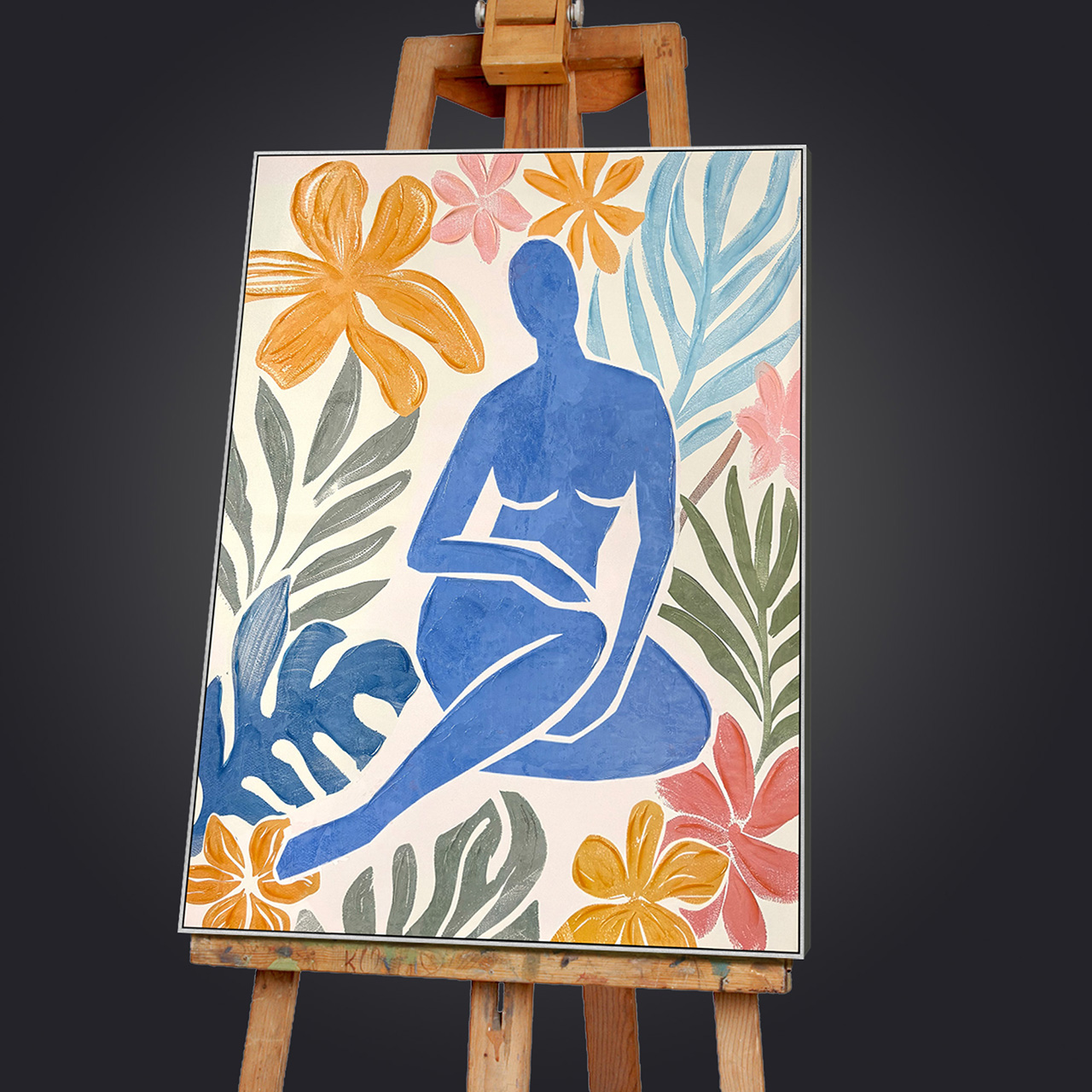 Gemälde-Matisse-Inspiriert Blauer Akt-image LAND