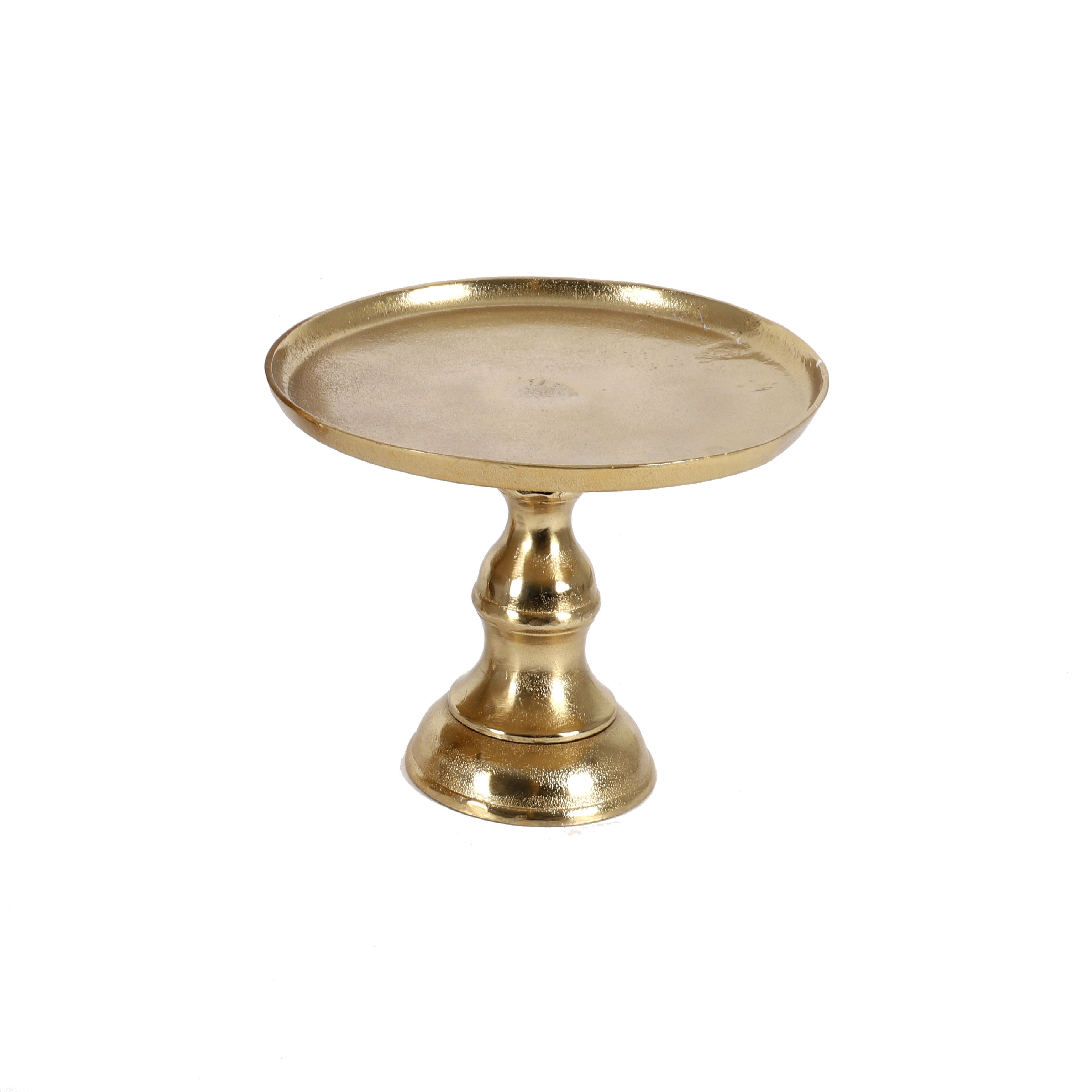 Decofinder Tortenplatte Auf Fuss, Aluguss, D: 30 cm  | Schubiger Möbel