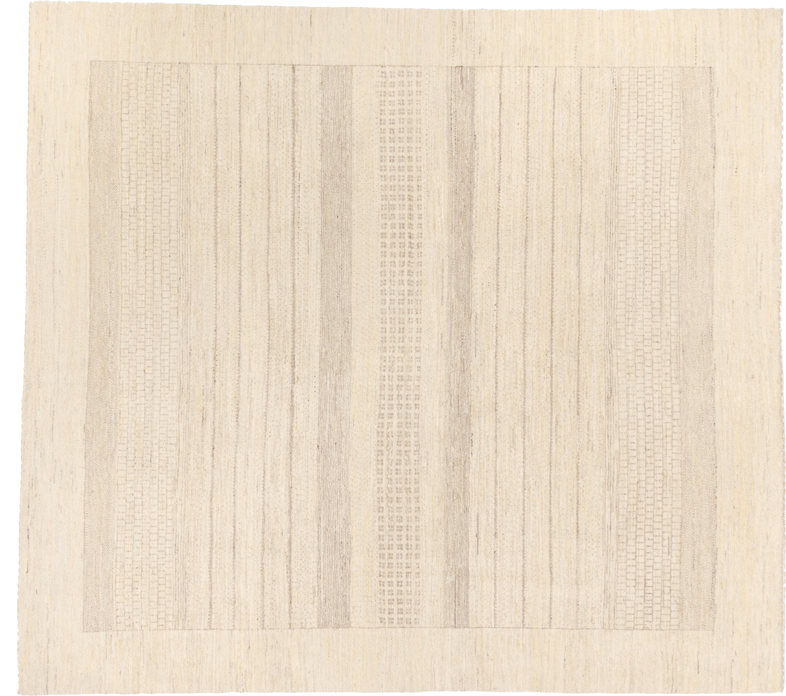 Nomadenteppich Loribaft Negra/ Farbe: Grau / Masse (BxT) :192x211 cm