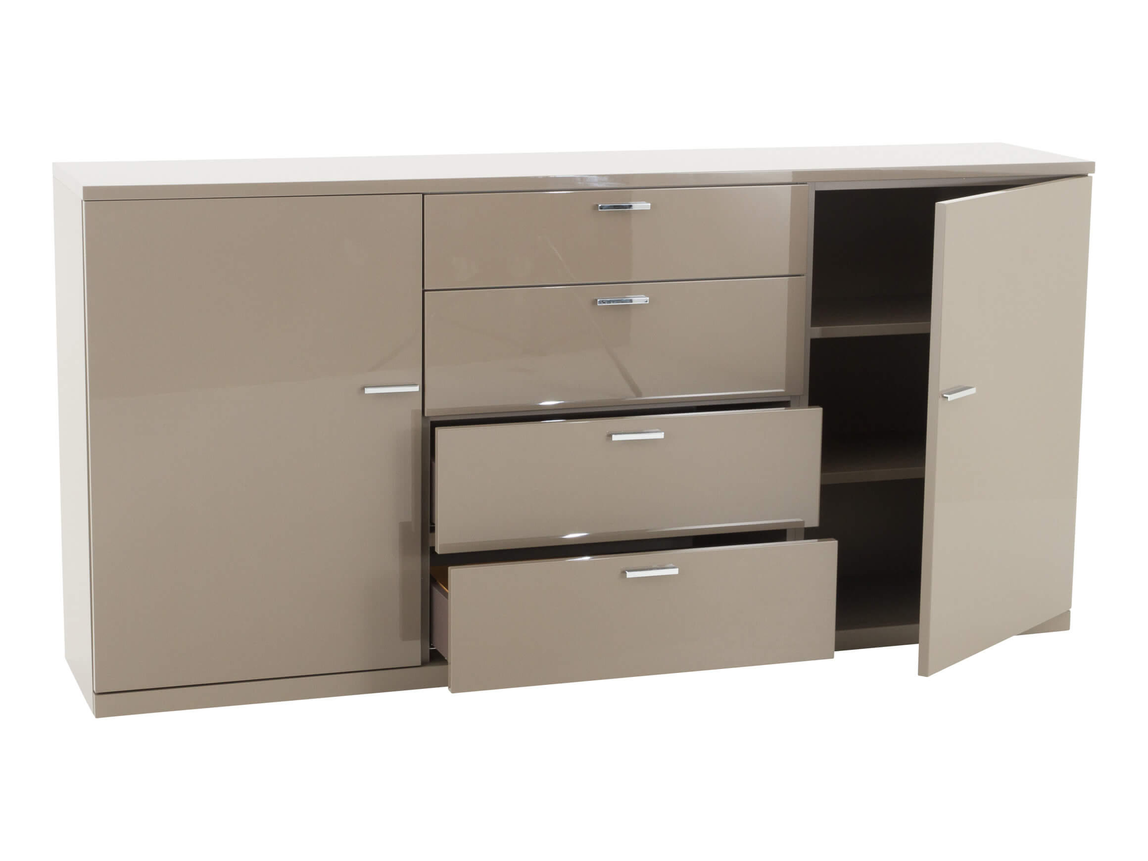 Sideboard Vela Terra, Lack Terra Hochglanz, b 195 cm t