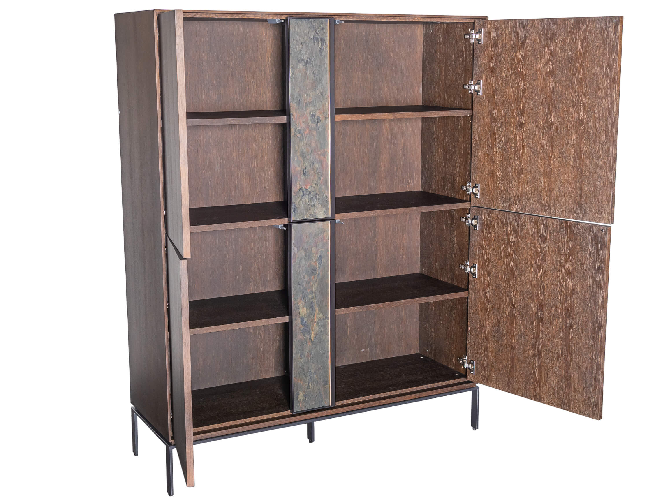 Highboard Felice Abrito / Farbe: Schwarzgrau Wenge