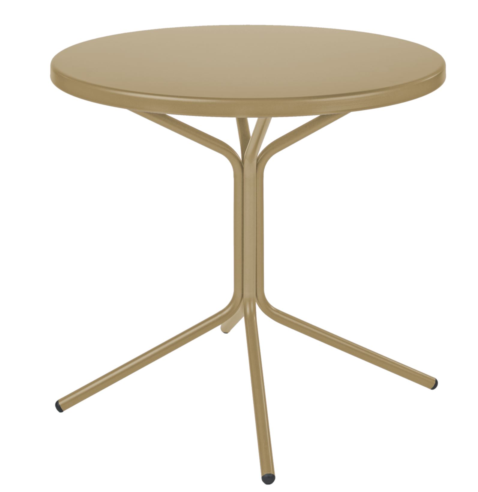 Metall-Bistrotisch Pix Rund von Schaffner / Farbe: Pastellbraun / DxH: 80 x 72 cm