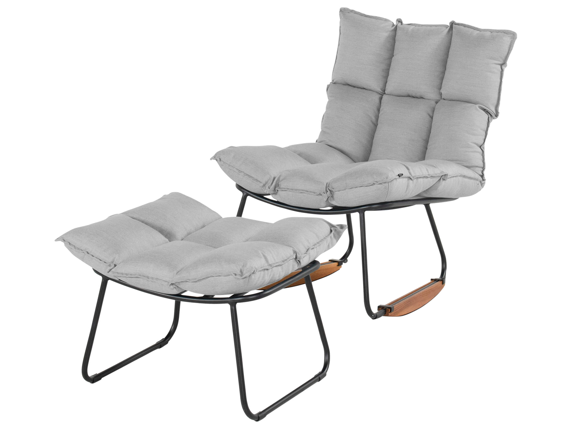 Hartman Gartenmöbel Schaukelstuhl Leska Grau | Schubiger Möbel