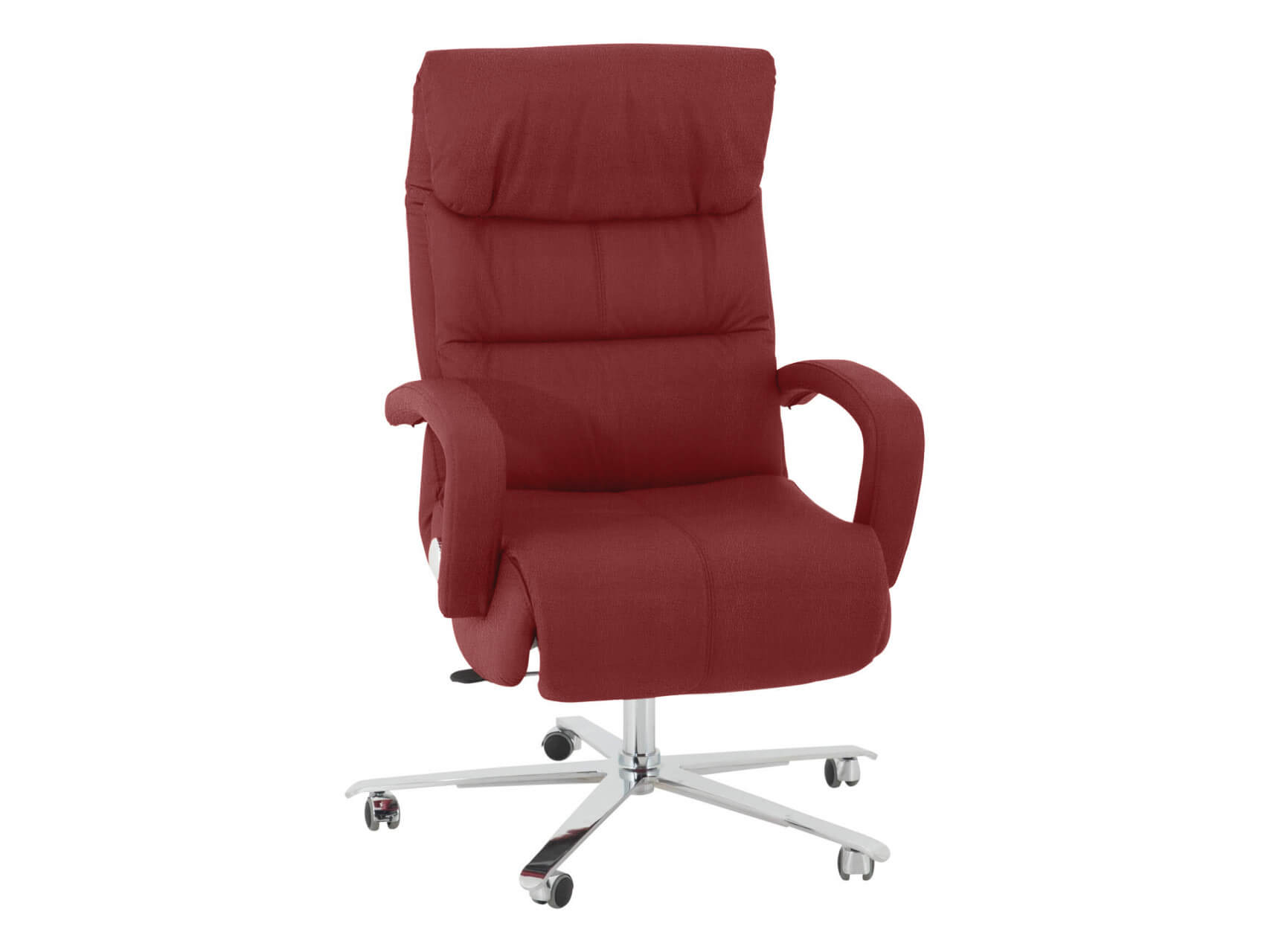 Bürostuhl Barnie Basic Himolla / Farbe: Merlot / Material: Leder Basic