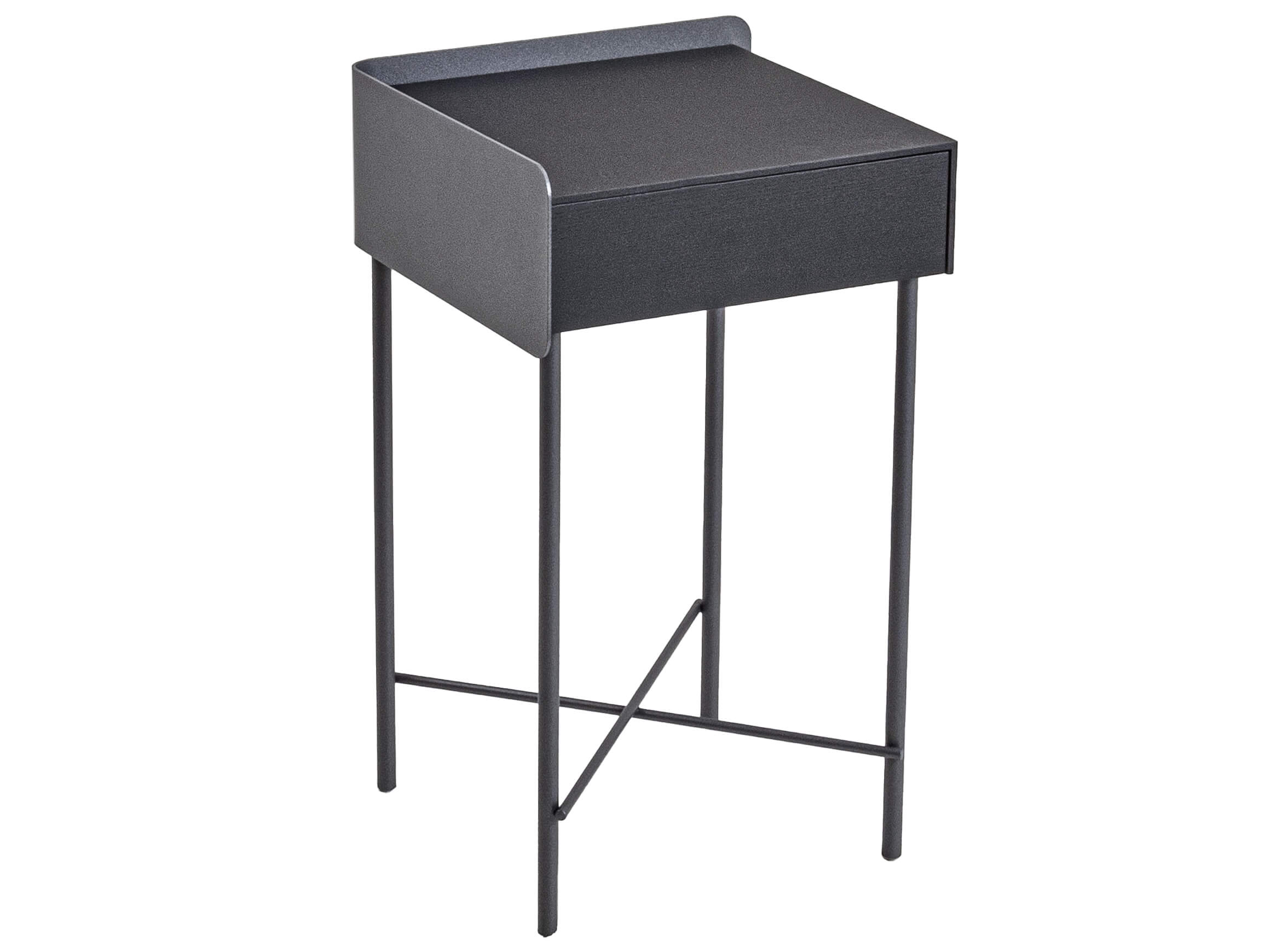 Ronald Schmitt Beistelltisch Bela Links Schwarz | Schubiger Möbel