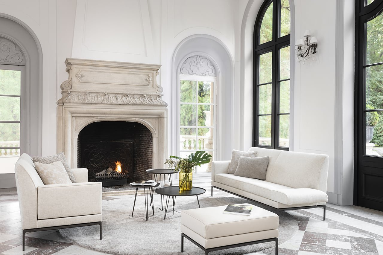 Beistelltisch Stellato Aus Glas / Farbe: Schwarz/ h: 35 cm