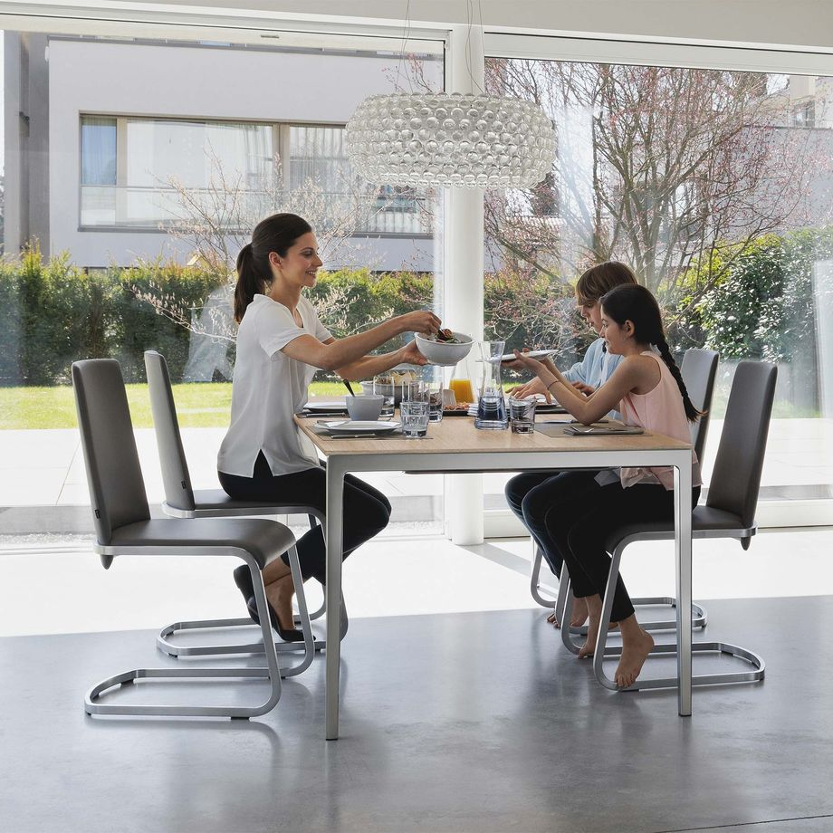 Freischwinger F1 Von Team 7, Leder Anthrazit