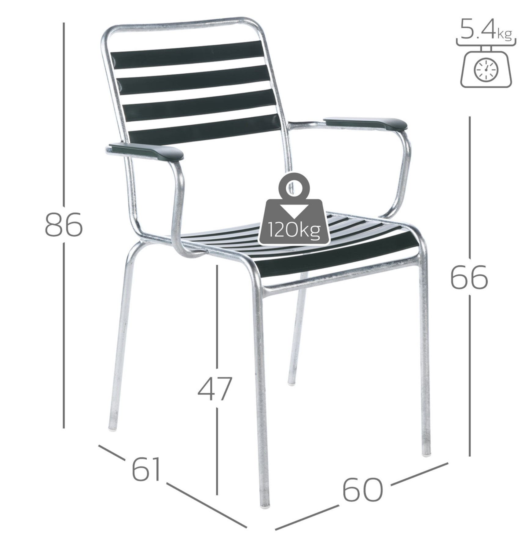 Lättlistuhl St. Moritz mit Armlehnen Schaffner / Farbe: Terracotta