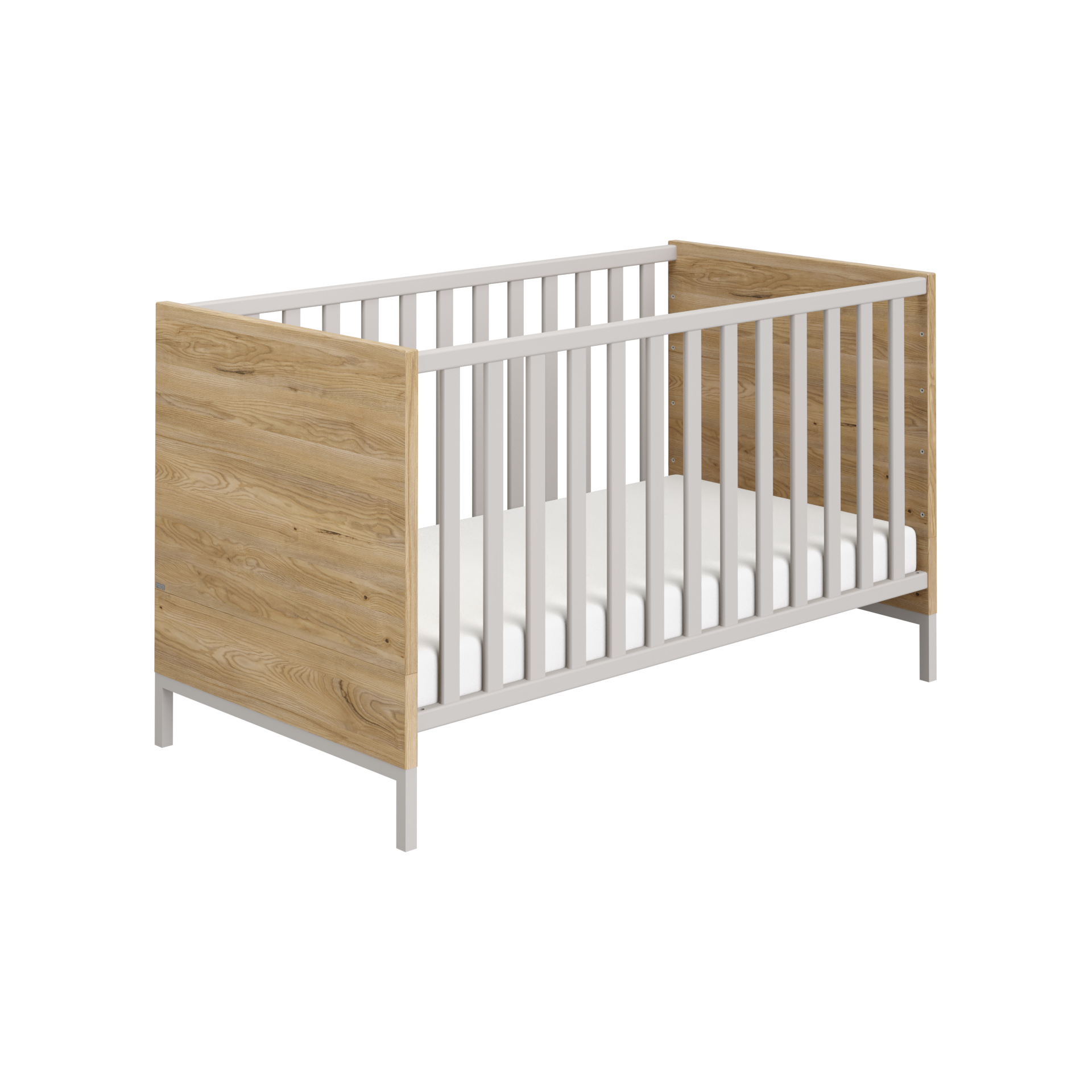 Babybett Benne von Paidi / Farbe: Kieselgrau / Grösse: 77 x 145 cm