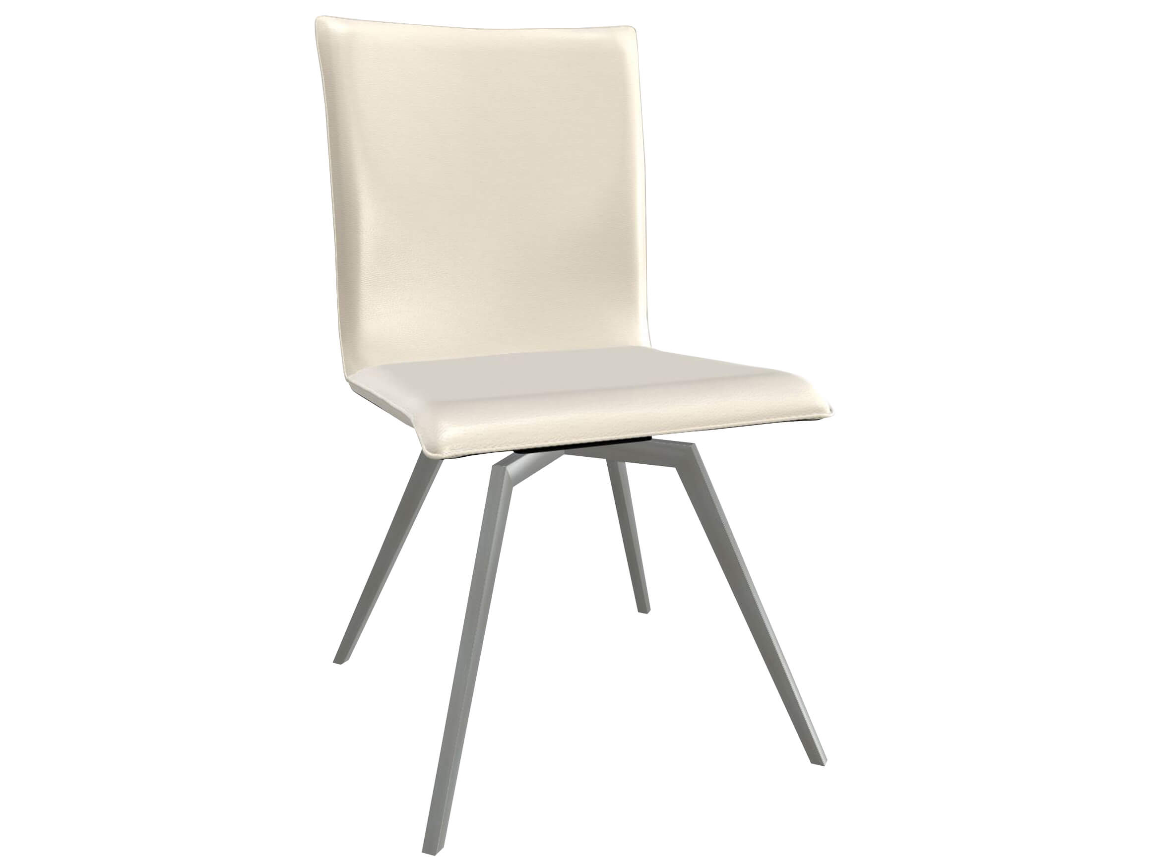 Damian swivel chair Trend chairs / Colour: PureWhite / Material: Premium leather