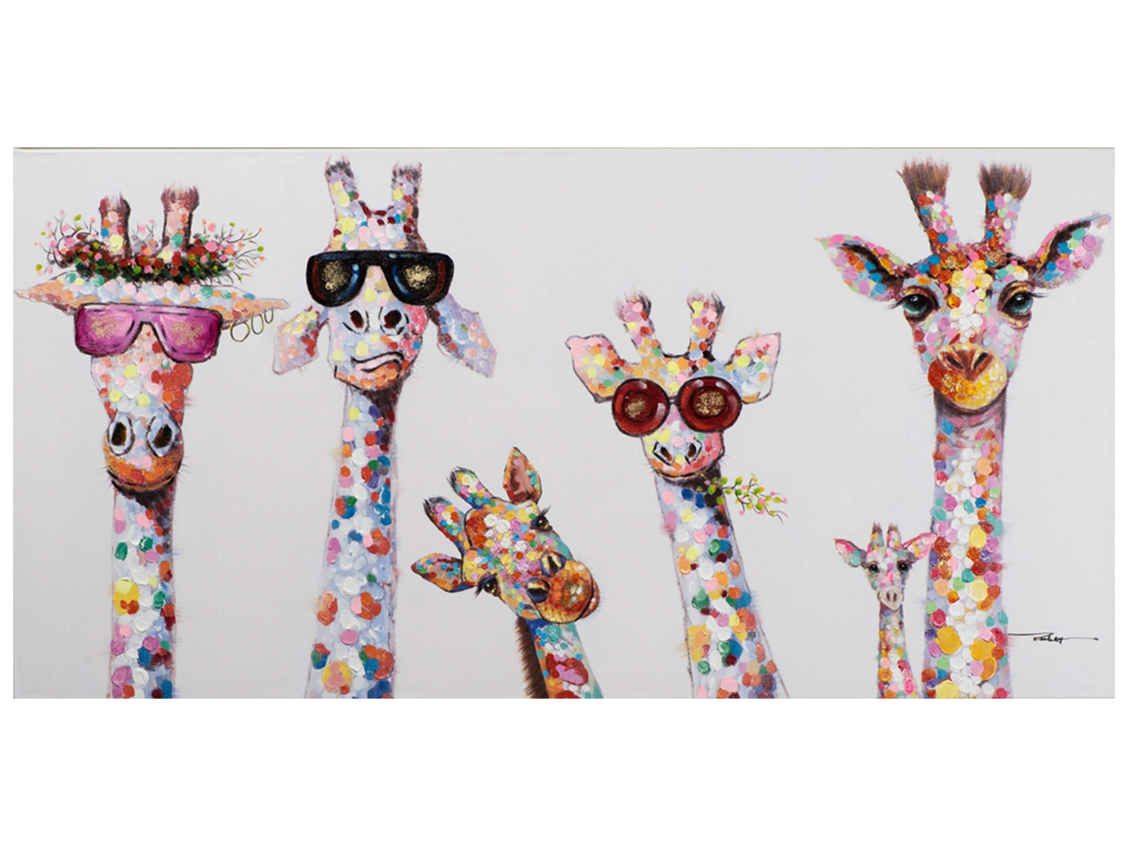 Bild Kuriose Giraffenfamilie image LAND