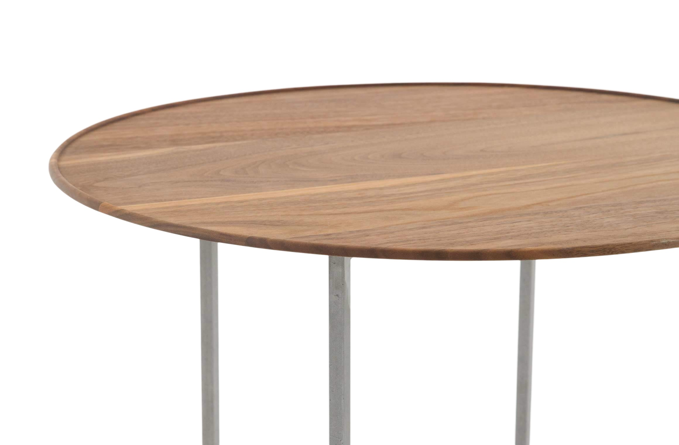 Beistelltisch Rayen Astnuss Natur Geölt, Gestell Eisen,