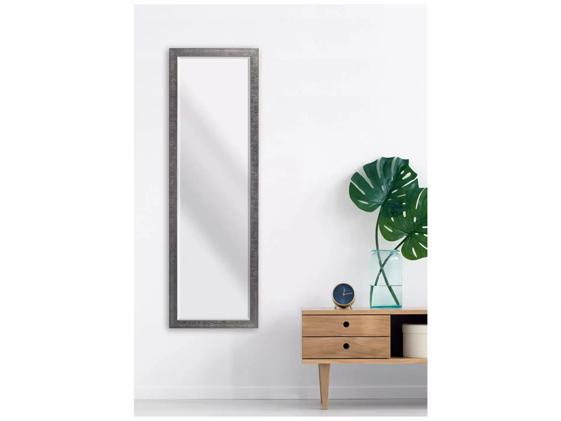 Spiegel Mit Rahmen, Silber 47 x 147 cm image LAND