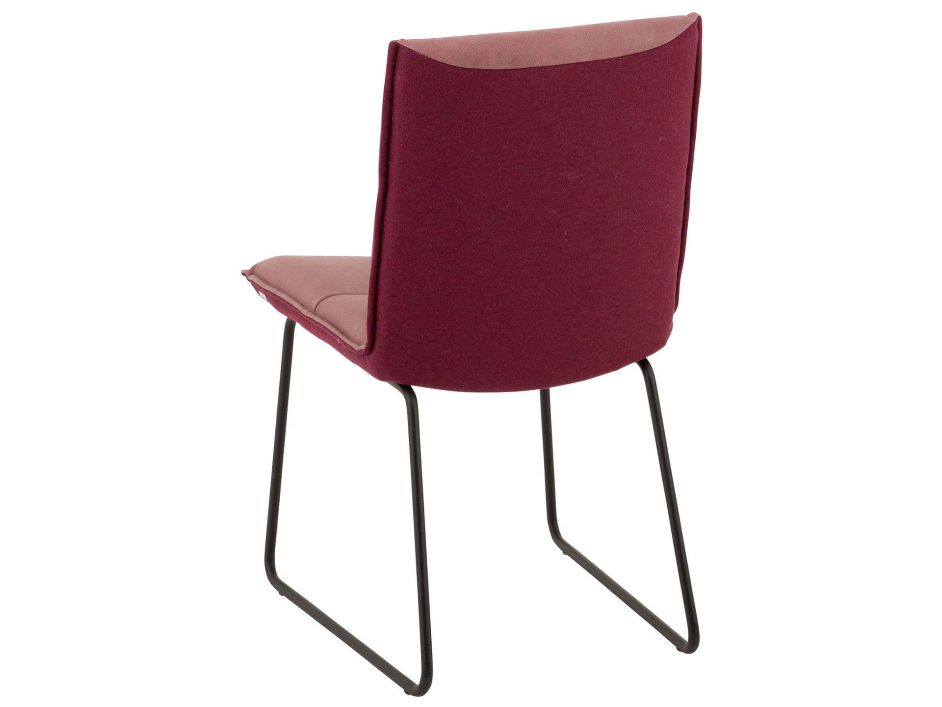 Stuhl Emil, B 49 cm T 63 cm H 86 cm, Leder Plum, Stuhl Emil, B 49 cm T 63 cm H 86 cm, Leder Plum,
