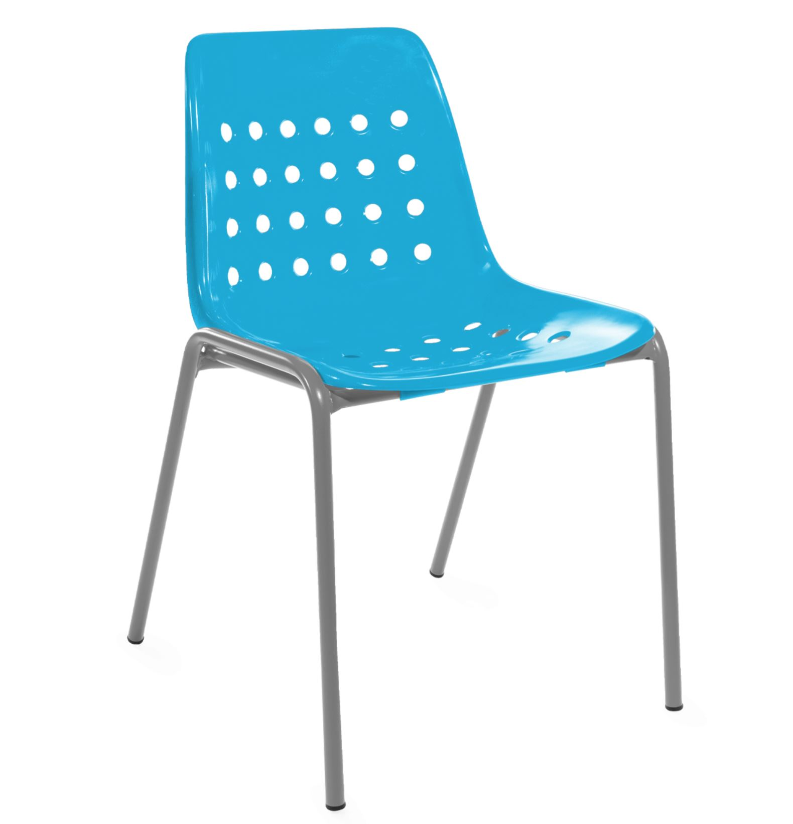 Schalen-Stuhl Bermuda von Schaffner / Farbe: Türkis / Grösse: 49 x 52 cm