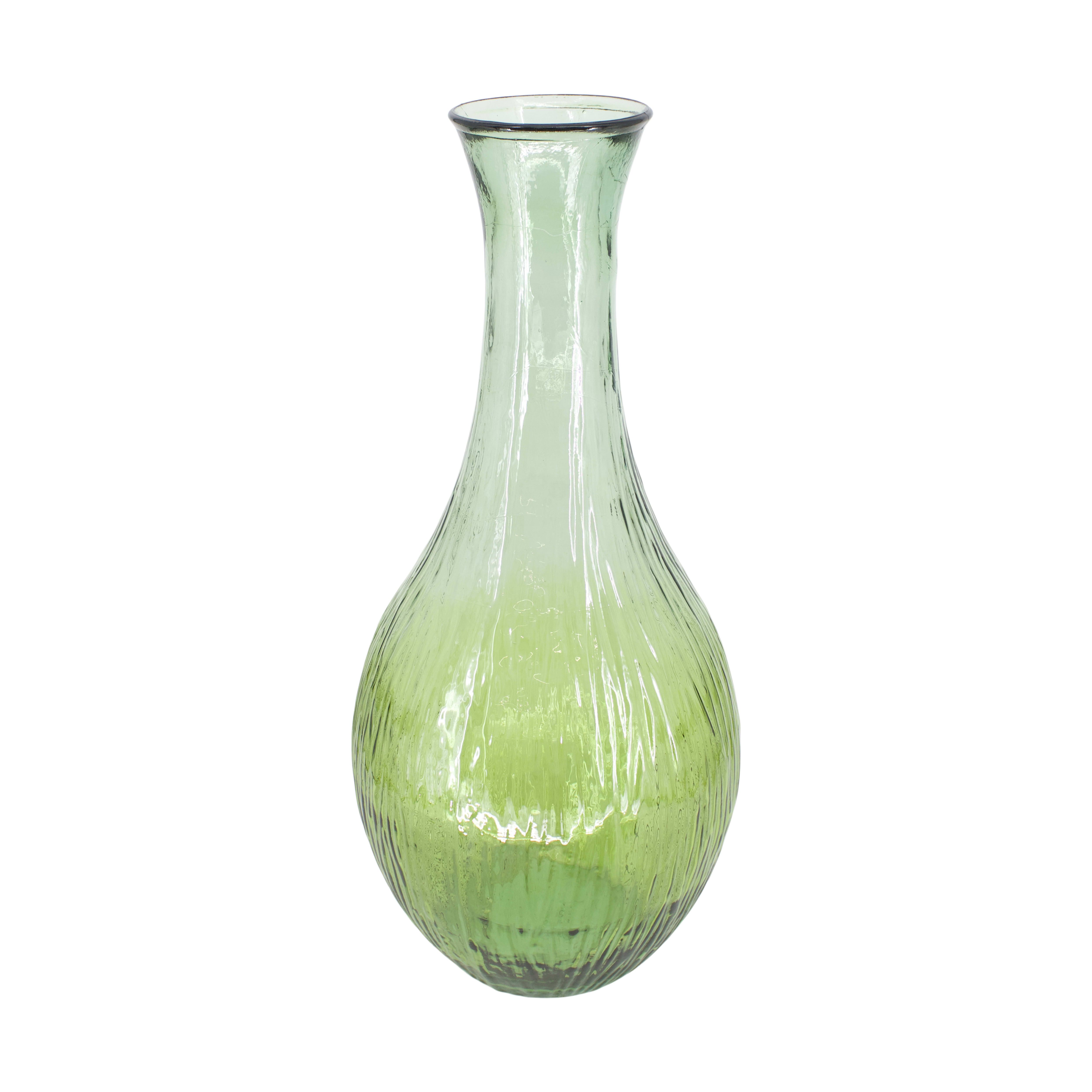 Decofinder Vase Recyclingglas, Grün  | Schubiger Möbel