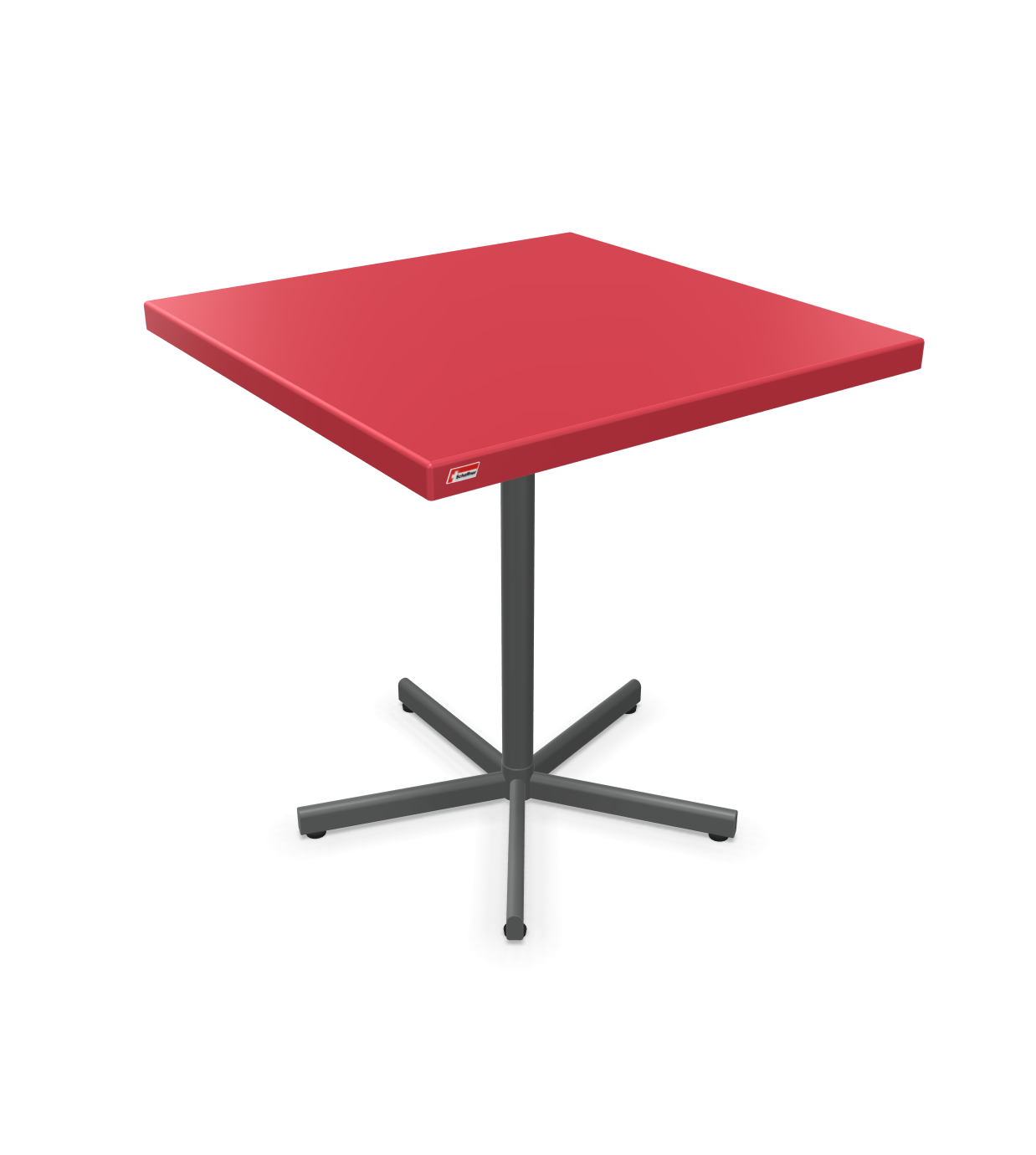 Schaffner Tisch Bodensee Quadratisch Rot | Schubiger Möbel