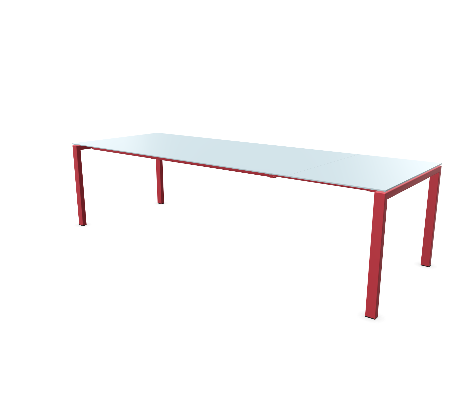 Auszugstisch Luzern von Schaffner / Farbe: Pastellblau / Grösse: 220/280 x 100 cm