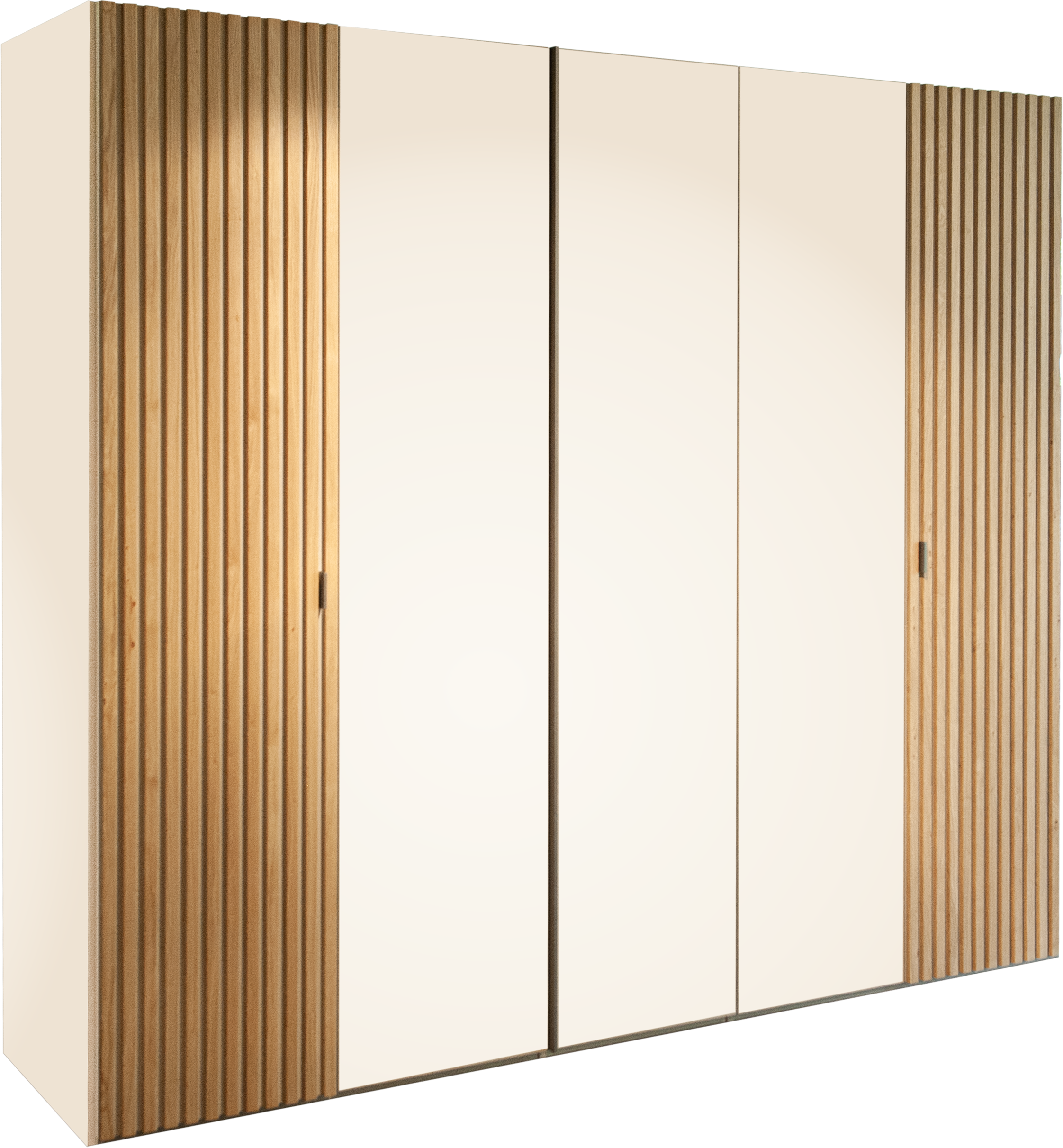 Drehtürenschrank Plose Thielemeyer / Farbe: Champagner,Holzfarbig