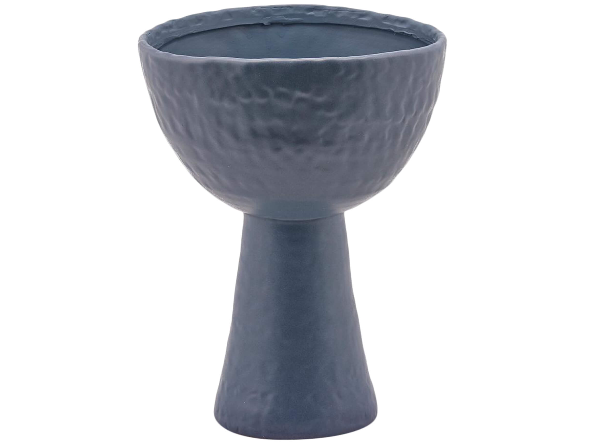 Edg Vase Pokal Blau H: 31 cm Blau | Schubiger Möbel