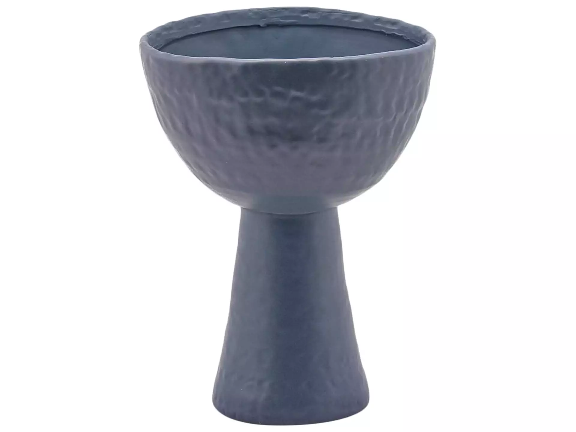 Vase Pokal Blau H: 31 cm Edg