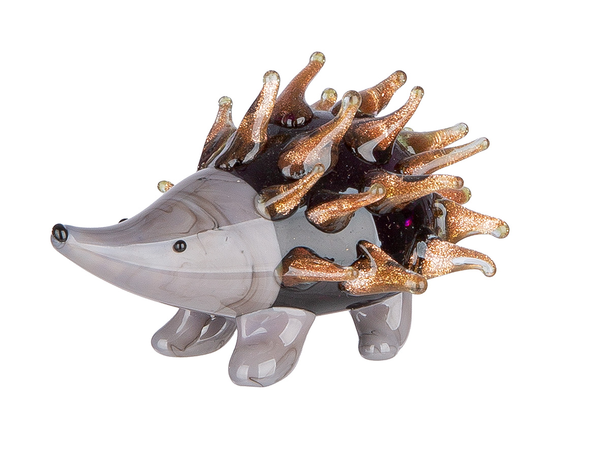 Figur Igel, Gals, Grau H: 3 cm Gilde