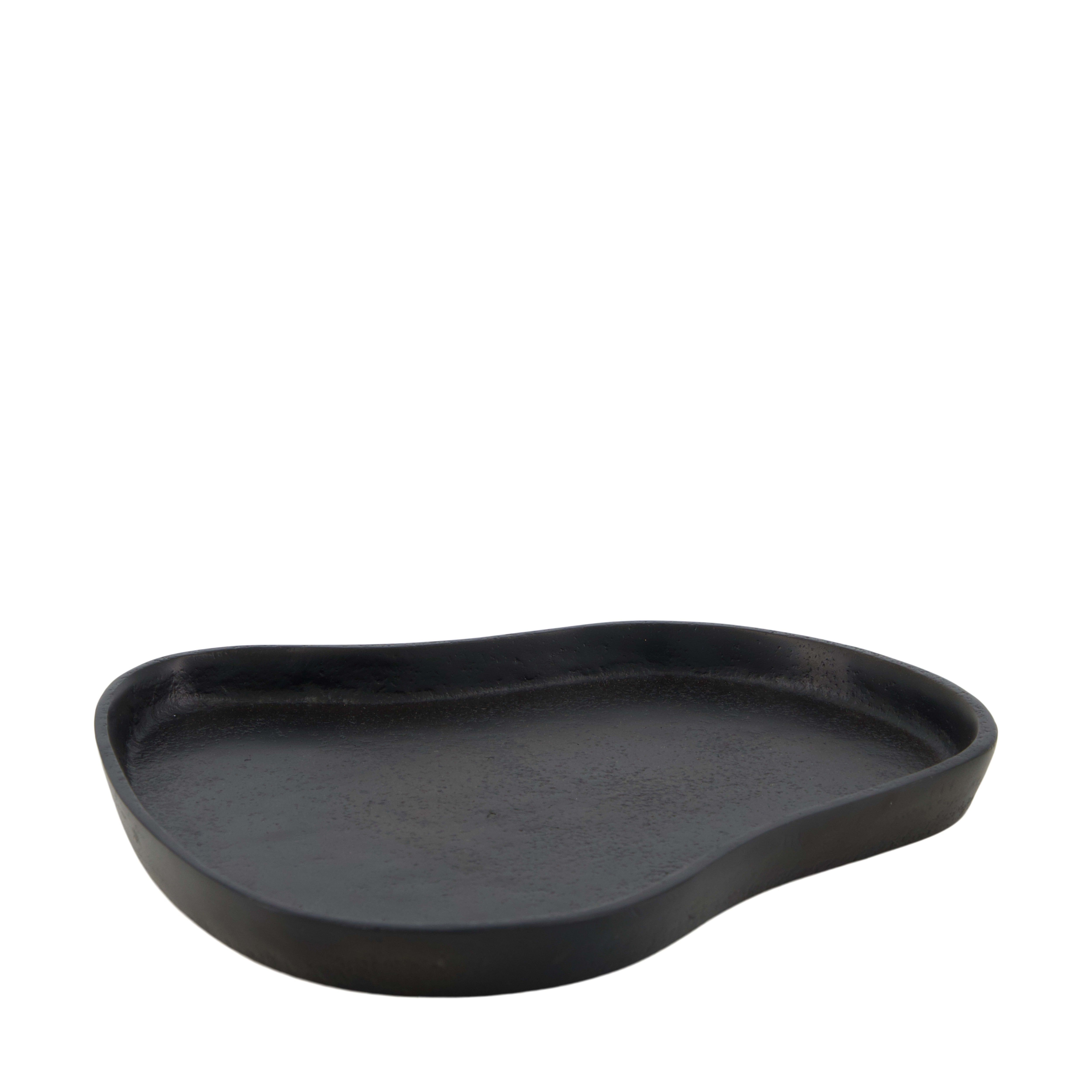 Plateau aluminium, noir Decofinder