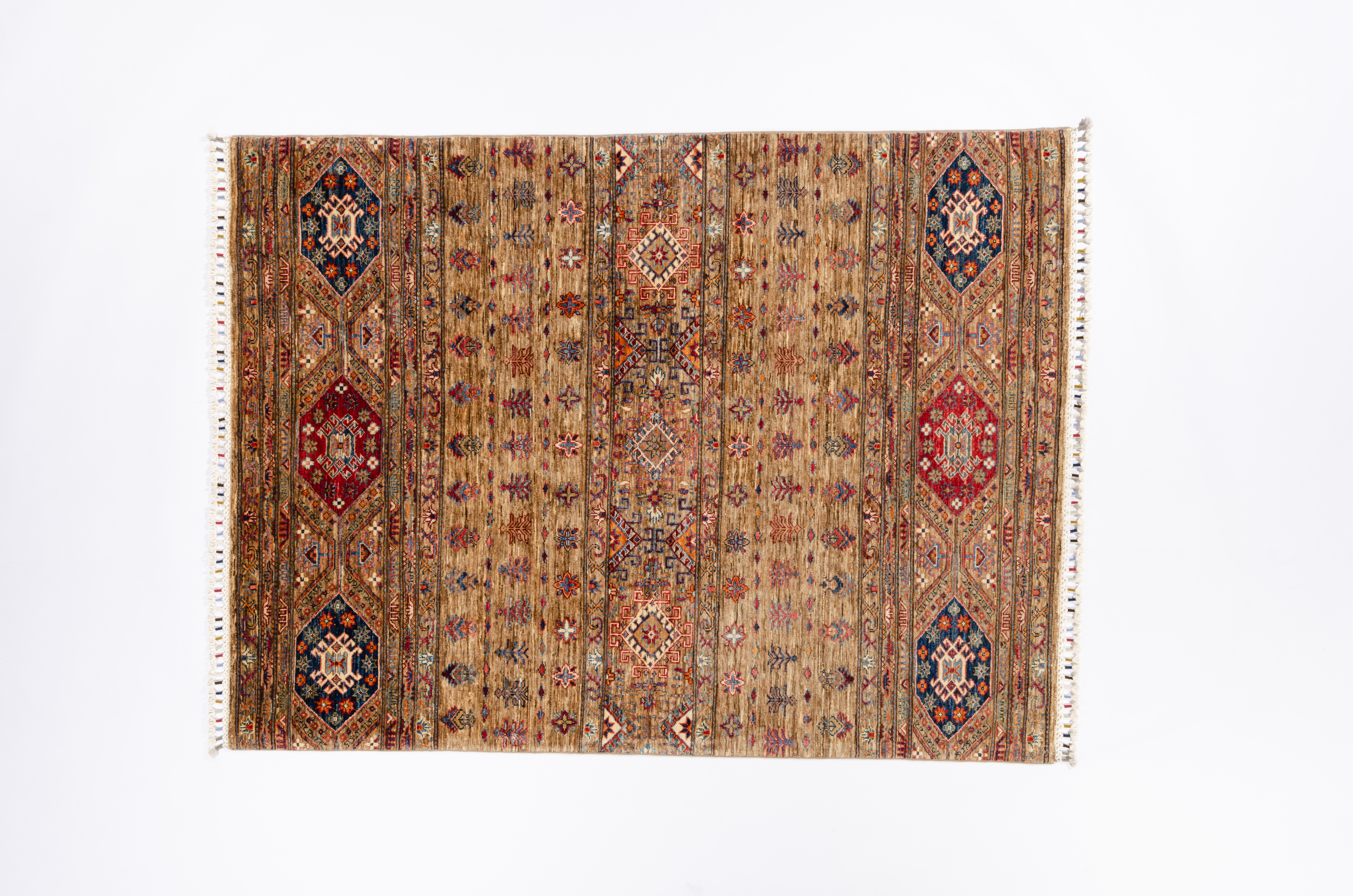 Nomadenteppich Khorjeen Negra/ Farbe: Beige / Masse (BxT) :148x198 cm