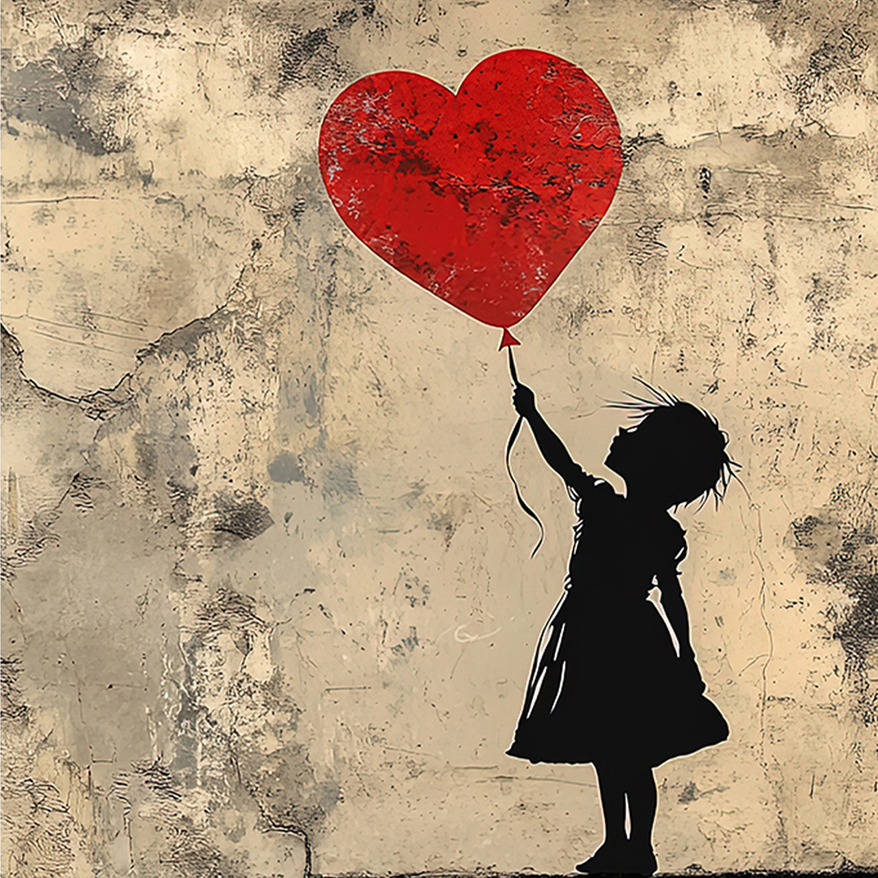Canvas-Love Balloon-image LAND