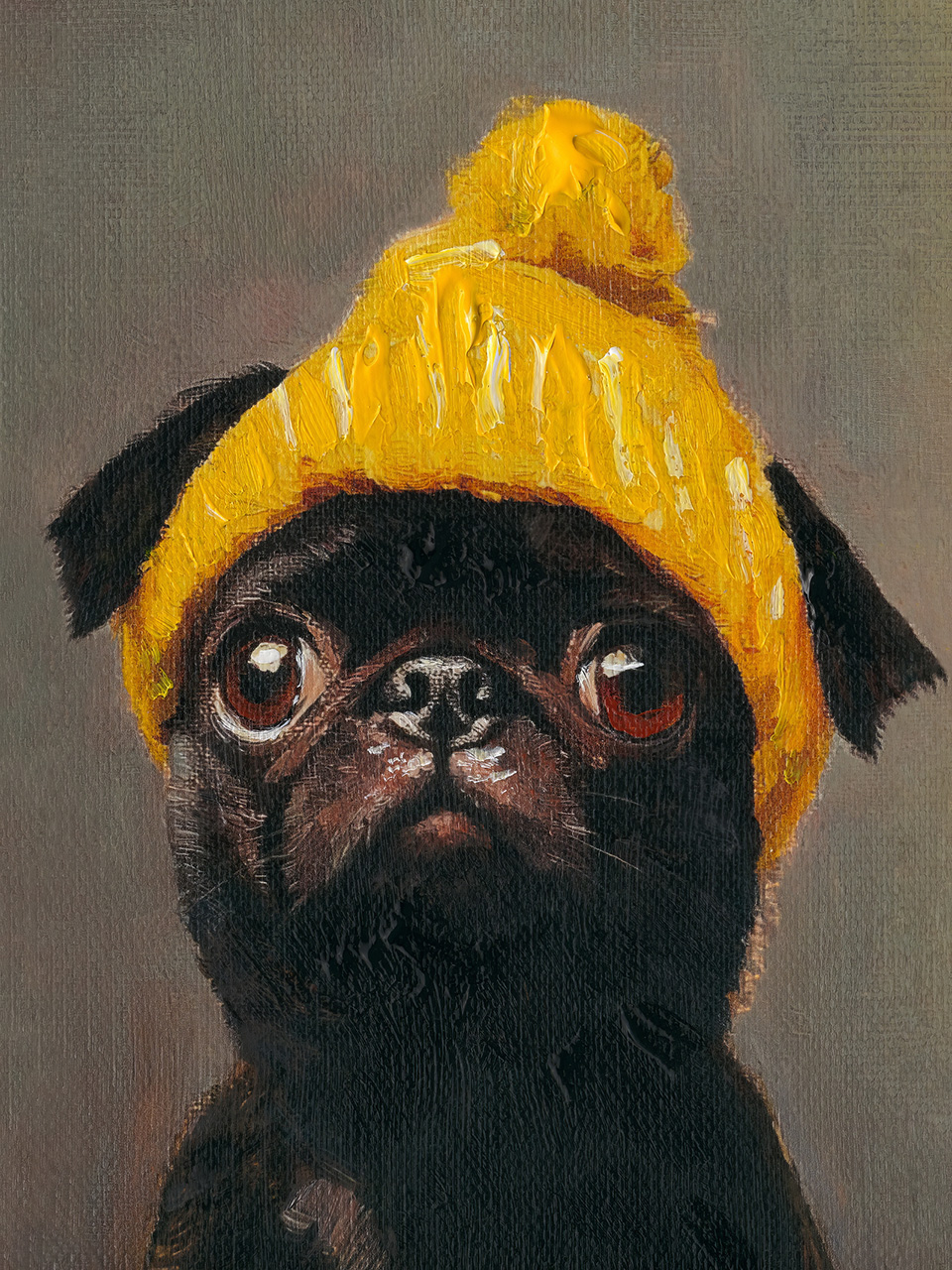 'Yellow Cap' painting image LAND