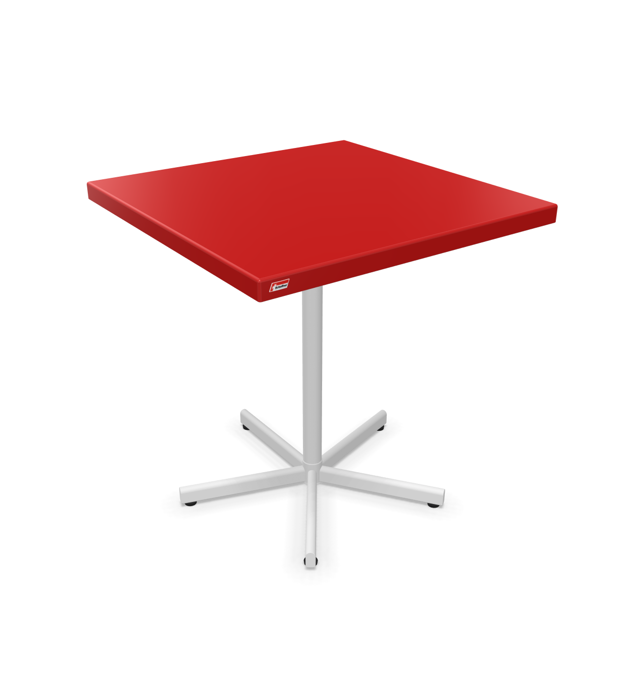 Schaffner Tisch Bodensee Quadratisch Rot | Schubiger Möbel