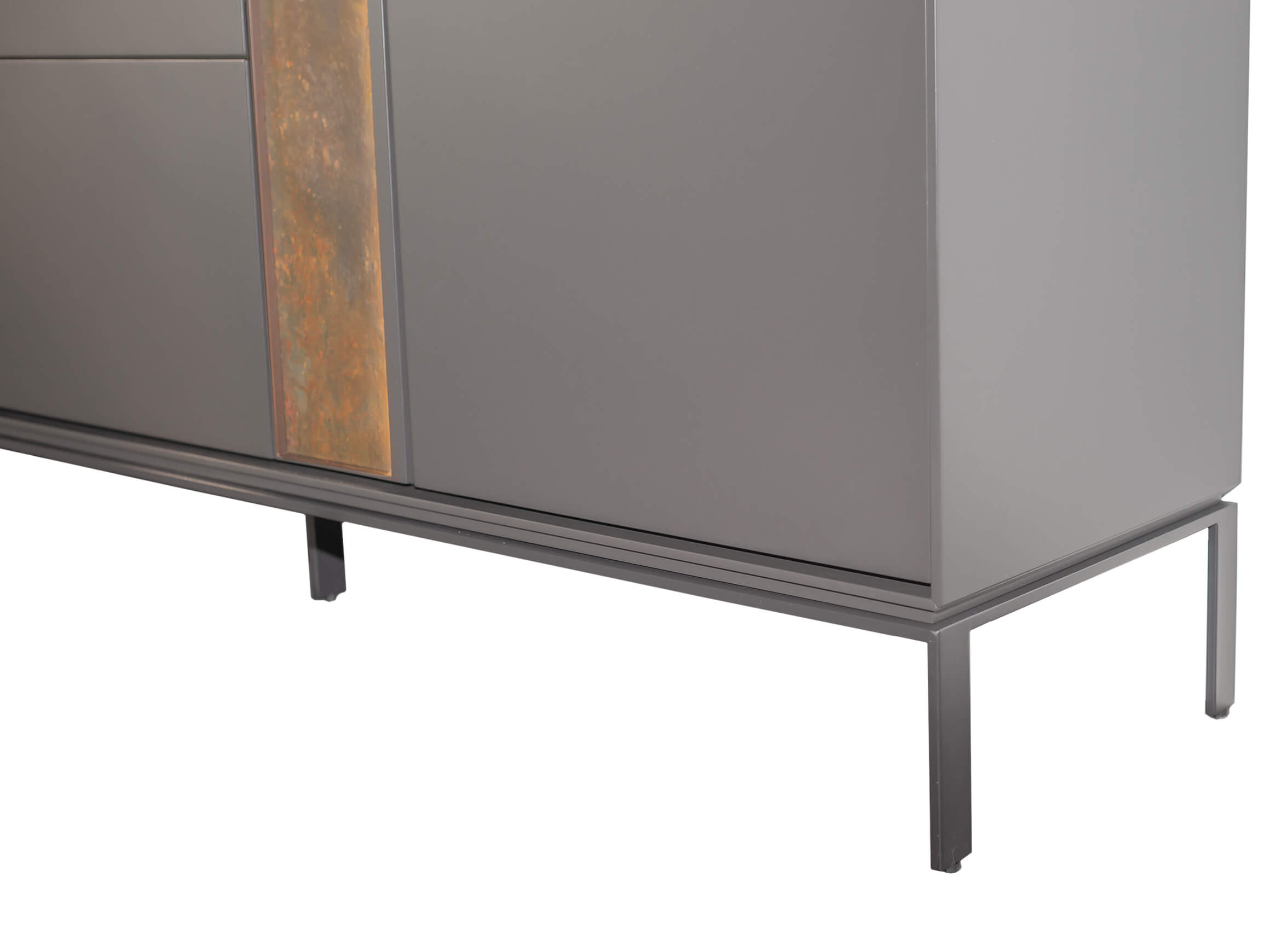 Wohnwand Felice Abrito / Farbe: Schwarzgrau