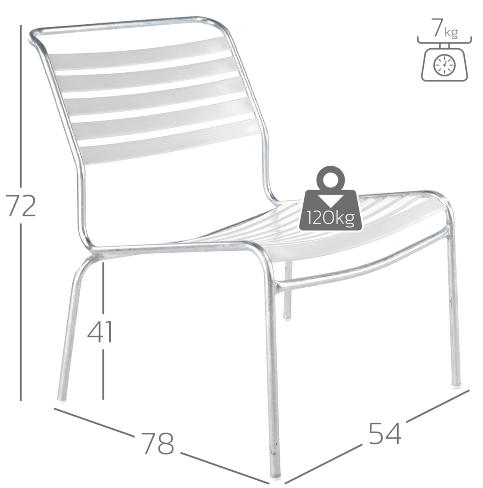 Lättli-Lounger Säntis Schaffner / Farbe: Pastellbraun