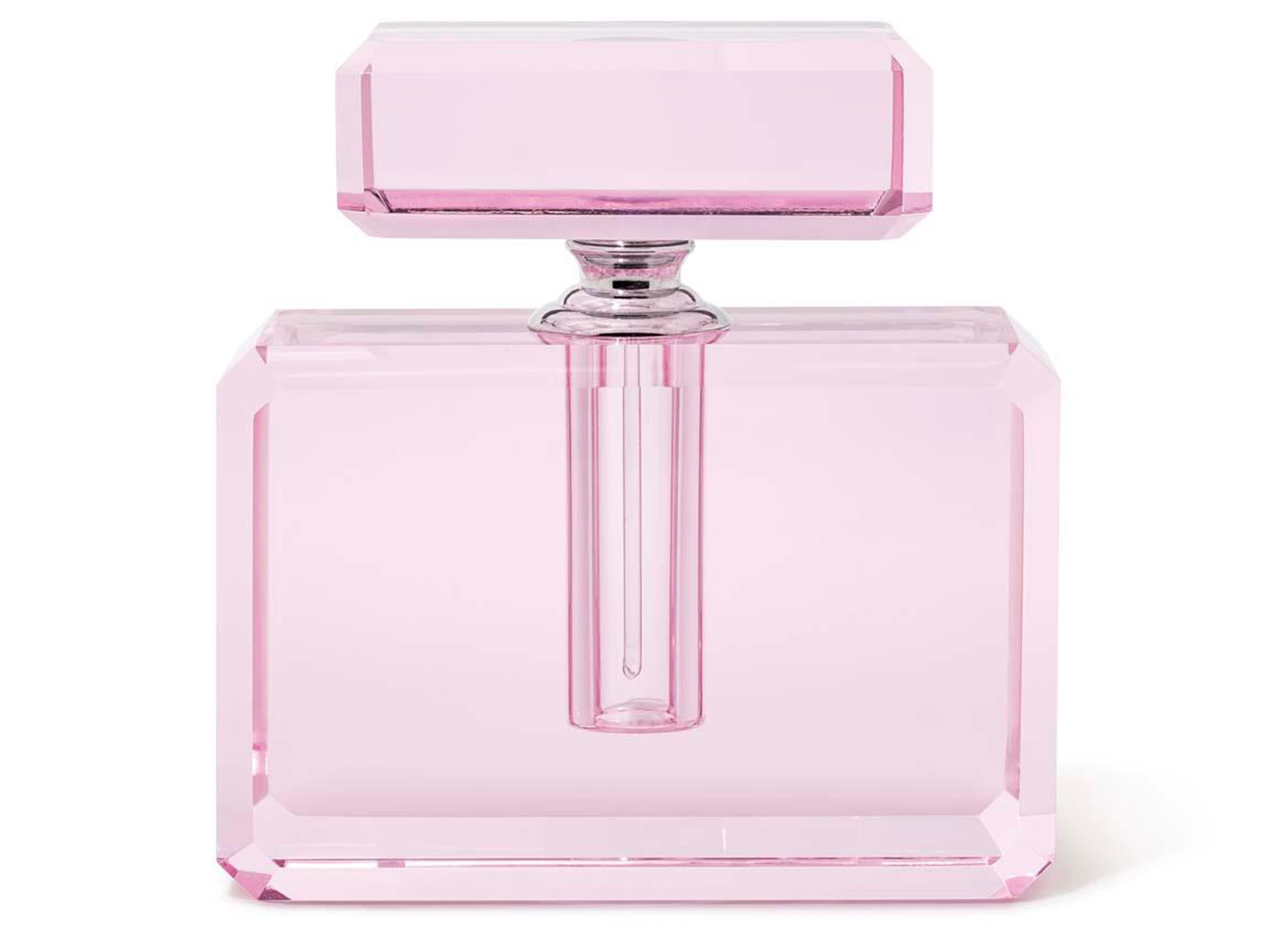 Abhika Parfum Flakon Coco Kristallglas Pink H: 13 cm  | Schubiger Möbel