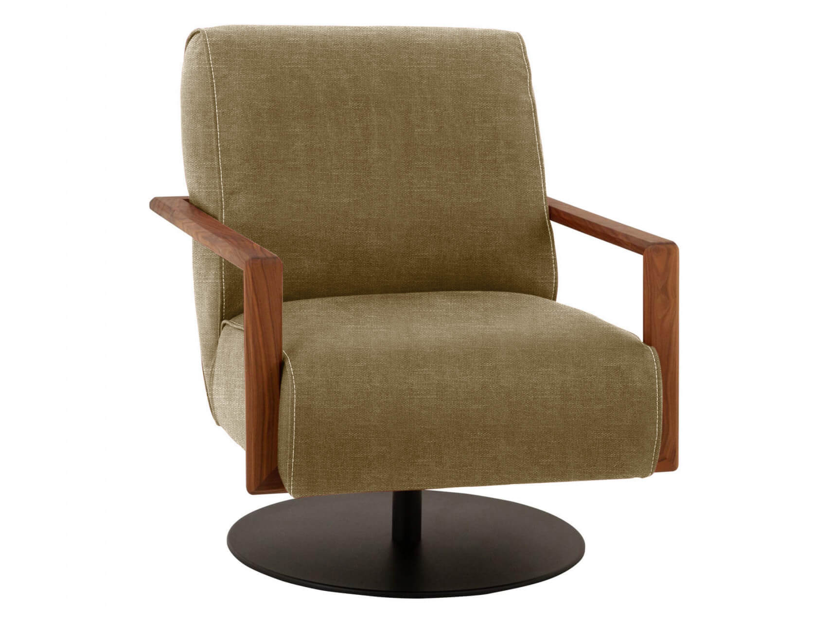 Sessel Iris Basic Koinor / Farbe: Olive / Material: Stoff Basic